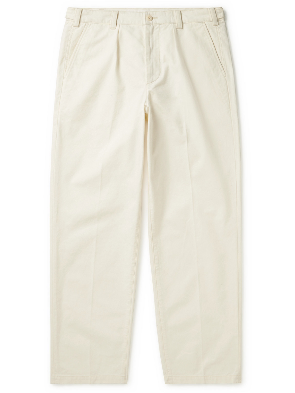 ARKET Eurythmics Straight-Leg Pleated Cotton-Twill Trousers