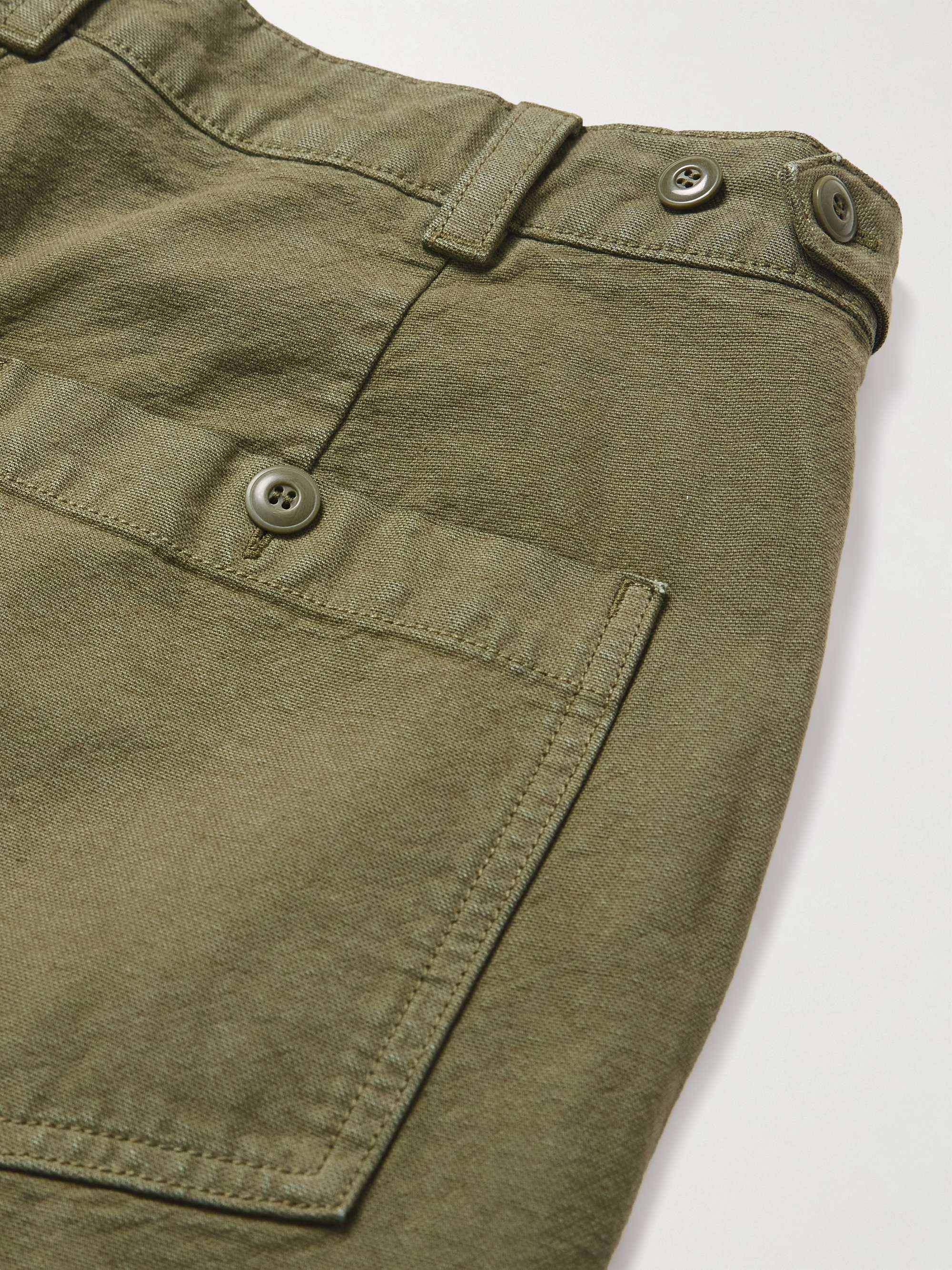 ARKET Eurythmics Straight-Leg Pleated Cotton-Twill Trousers