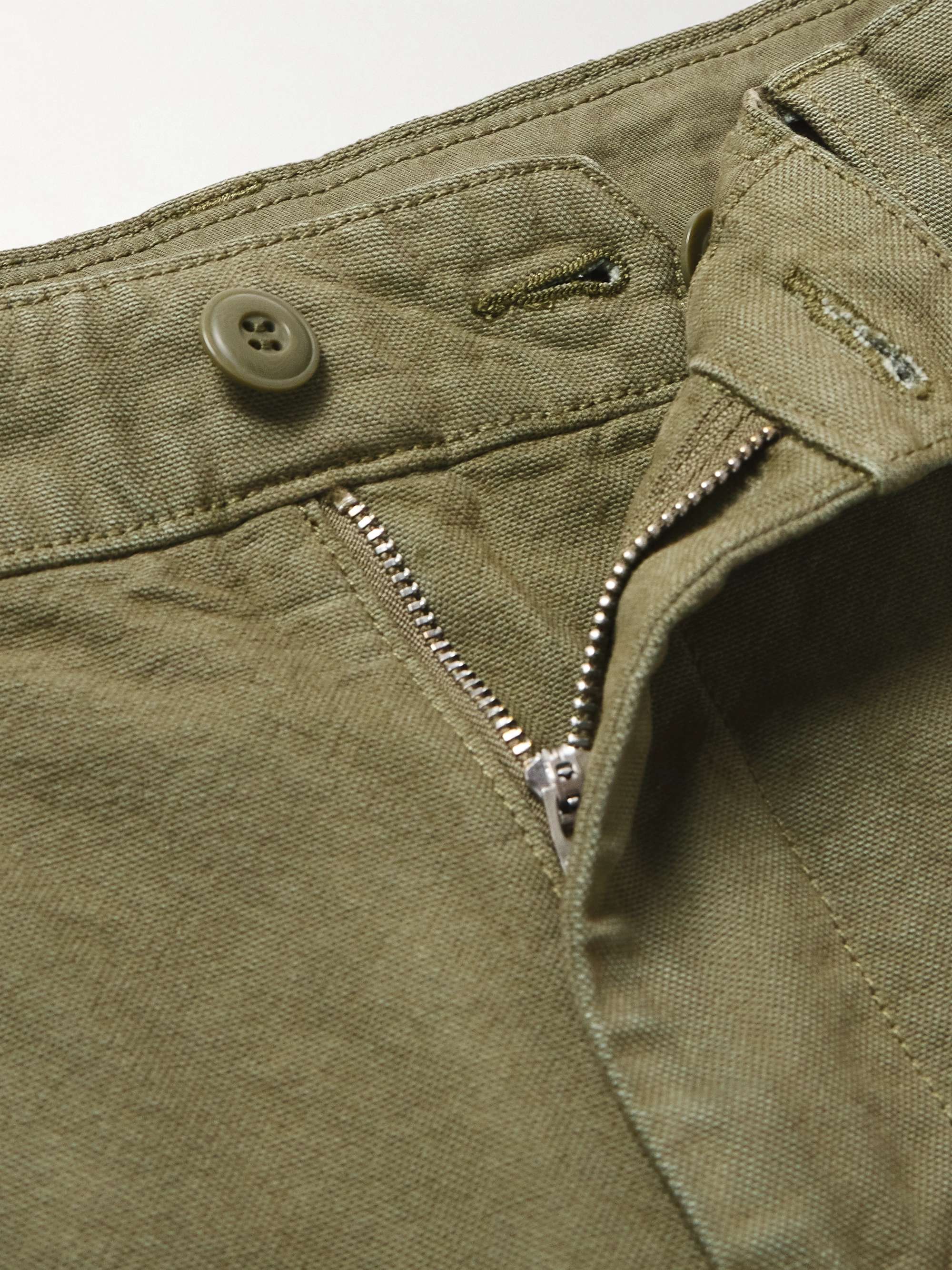 ARKET Eurythmics Straight-Leg Pleated Cotton-Twill Trousers