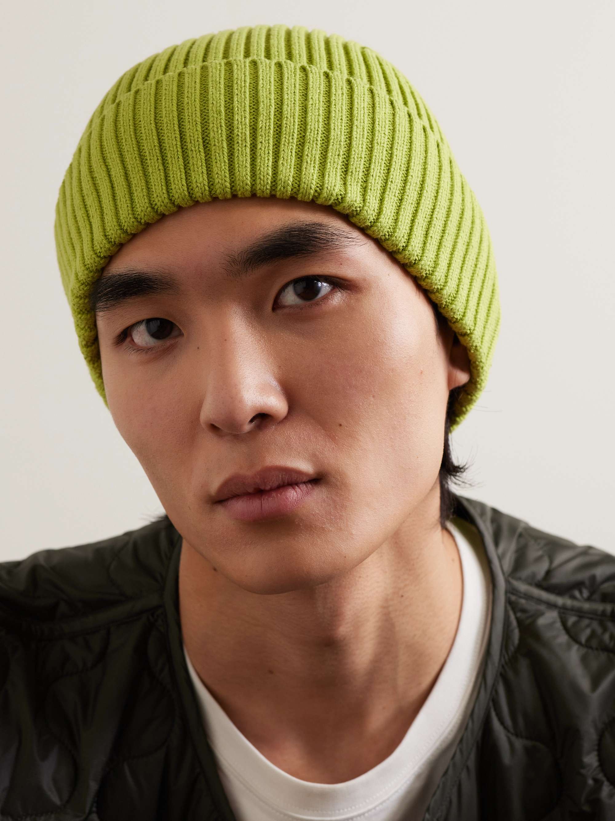 ARKET June Ribbed Cotton-Blend Beanie