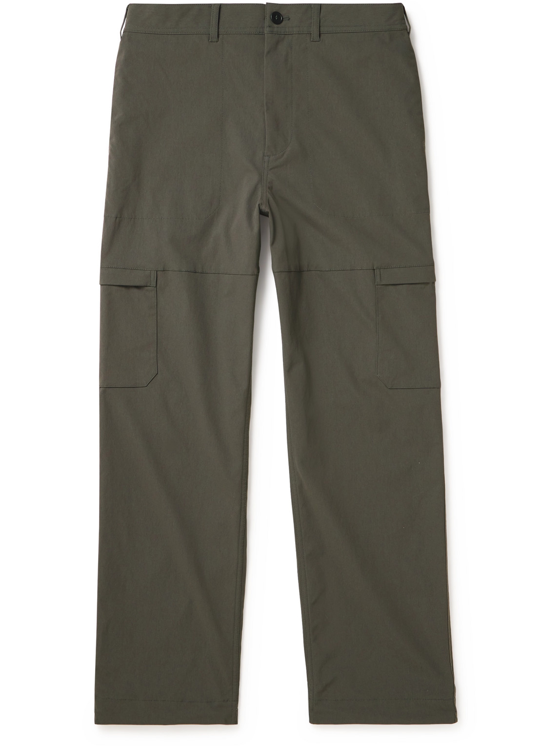 Arket Estoban Straight-leg Recycled-canvas Cargo Trousers In Green