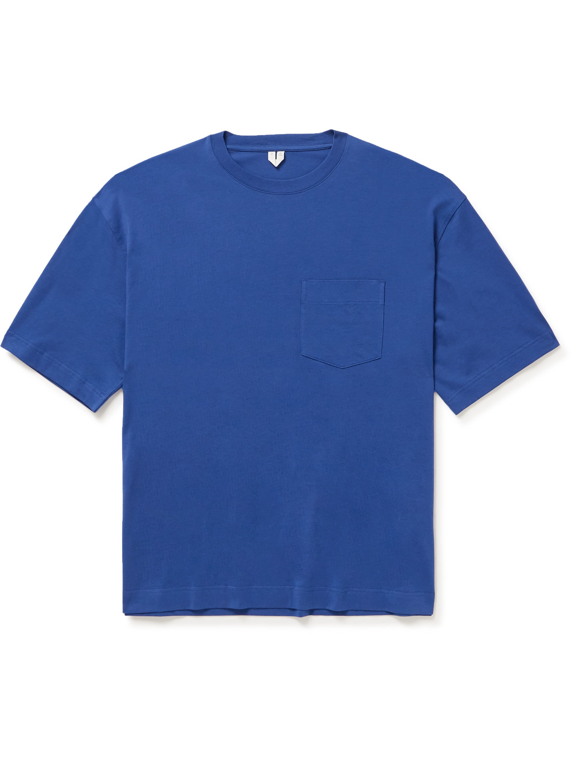 Arket Okar Organic Cotton-jersey T-shirt In Blue