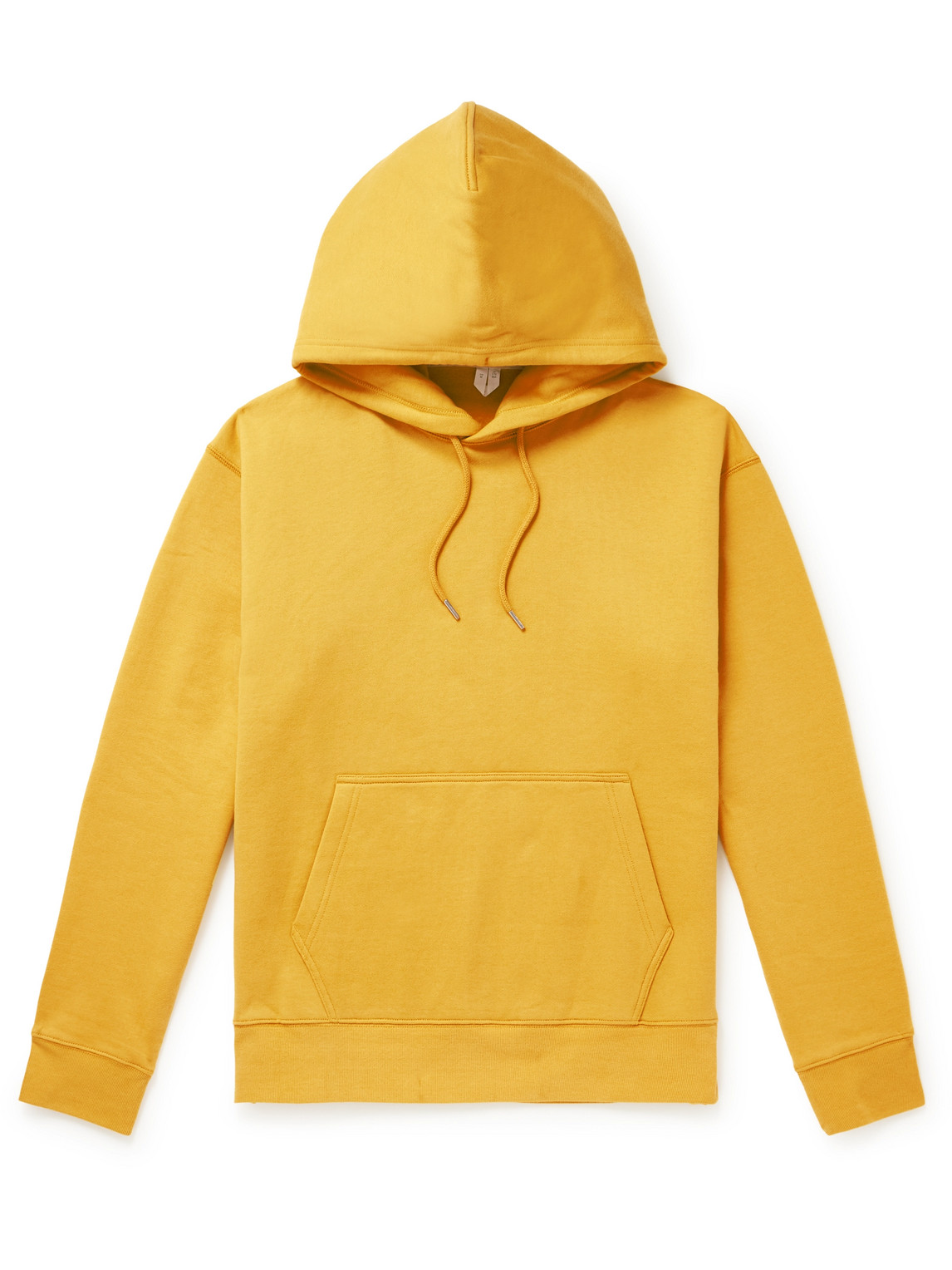 Arket Owl Organic Cotton-jersey Hoodie In Yellow