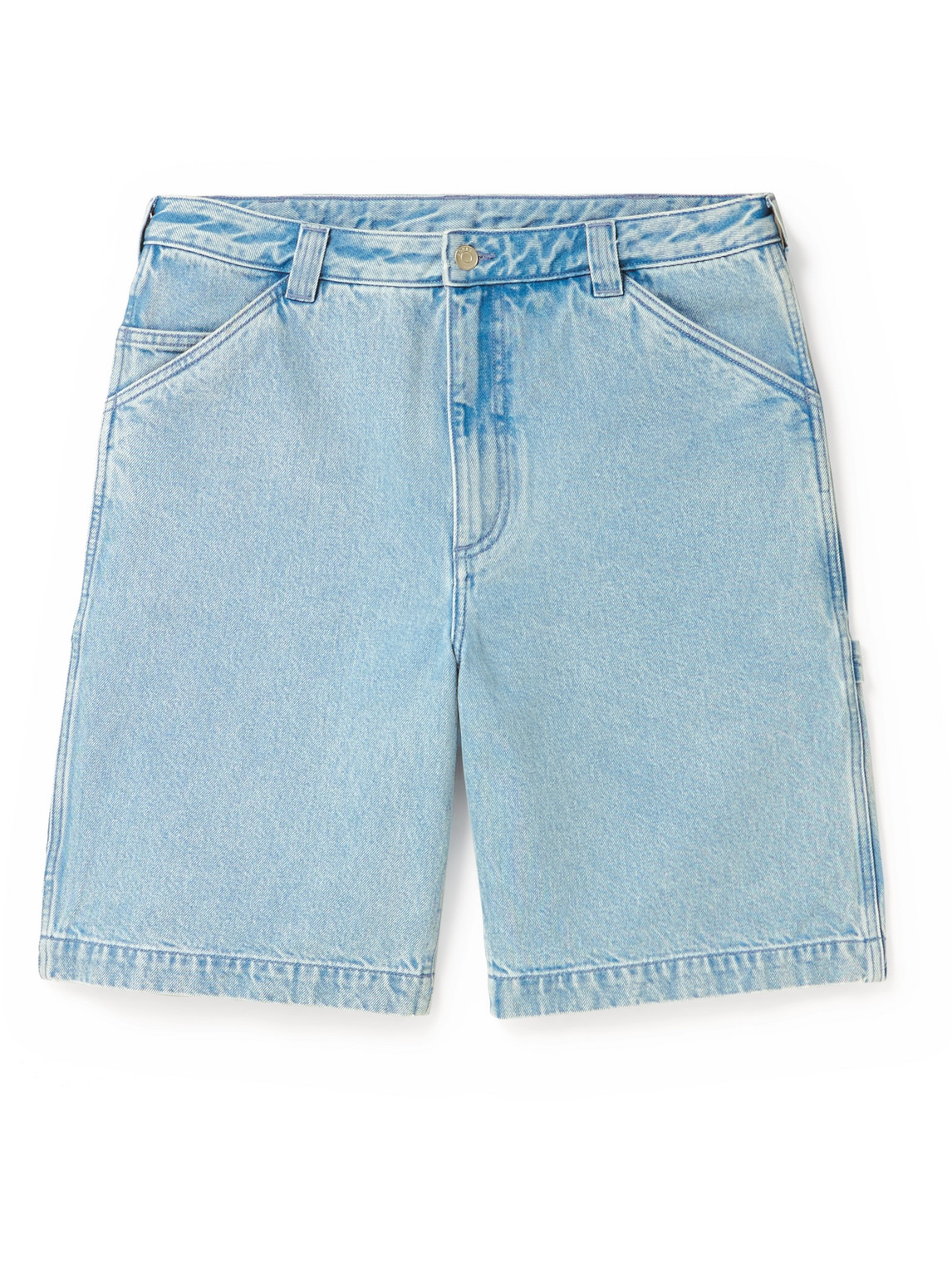 Frank Straight-Leg Denim Cargo Shorts