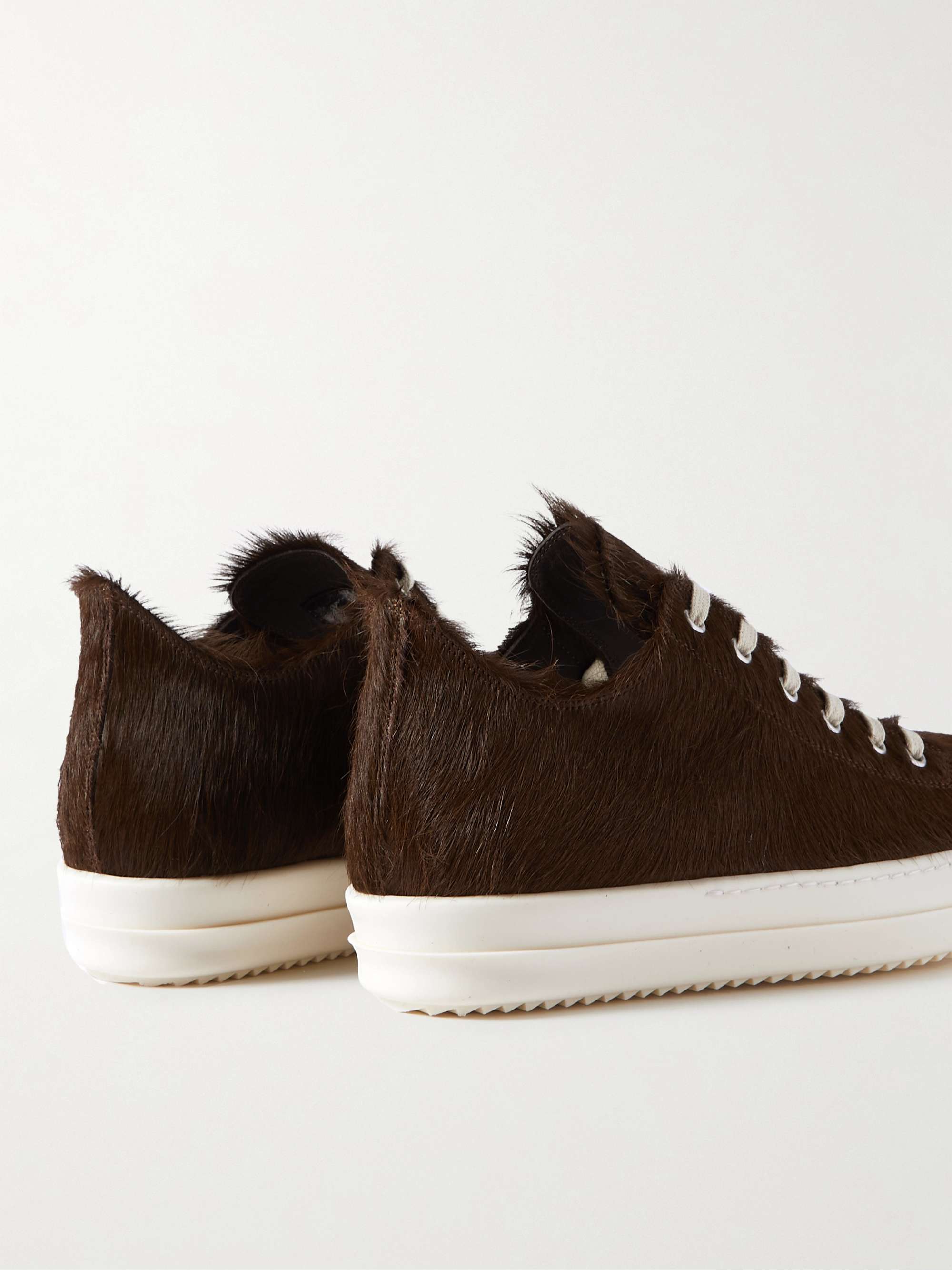 RICK OWENS Pony Hair Sneakers for Men | MR PORTER