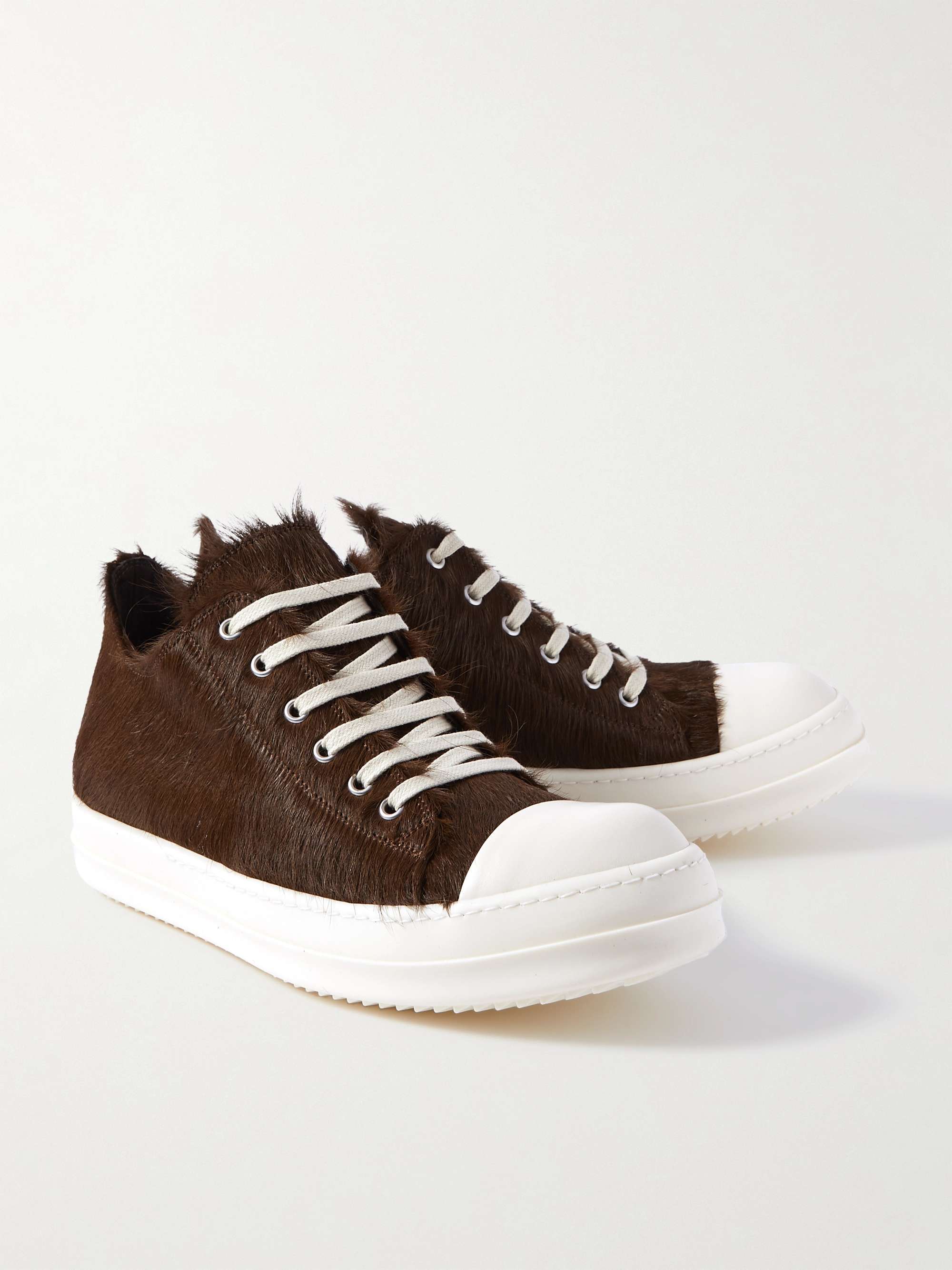 RICK OWENS Pony Hair Sneakers for Men | MR PORTER