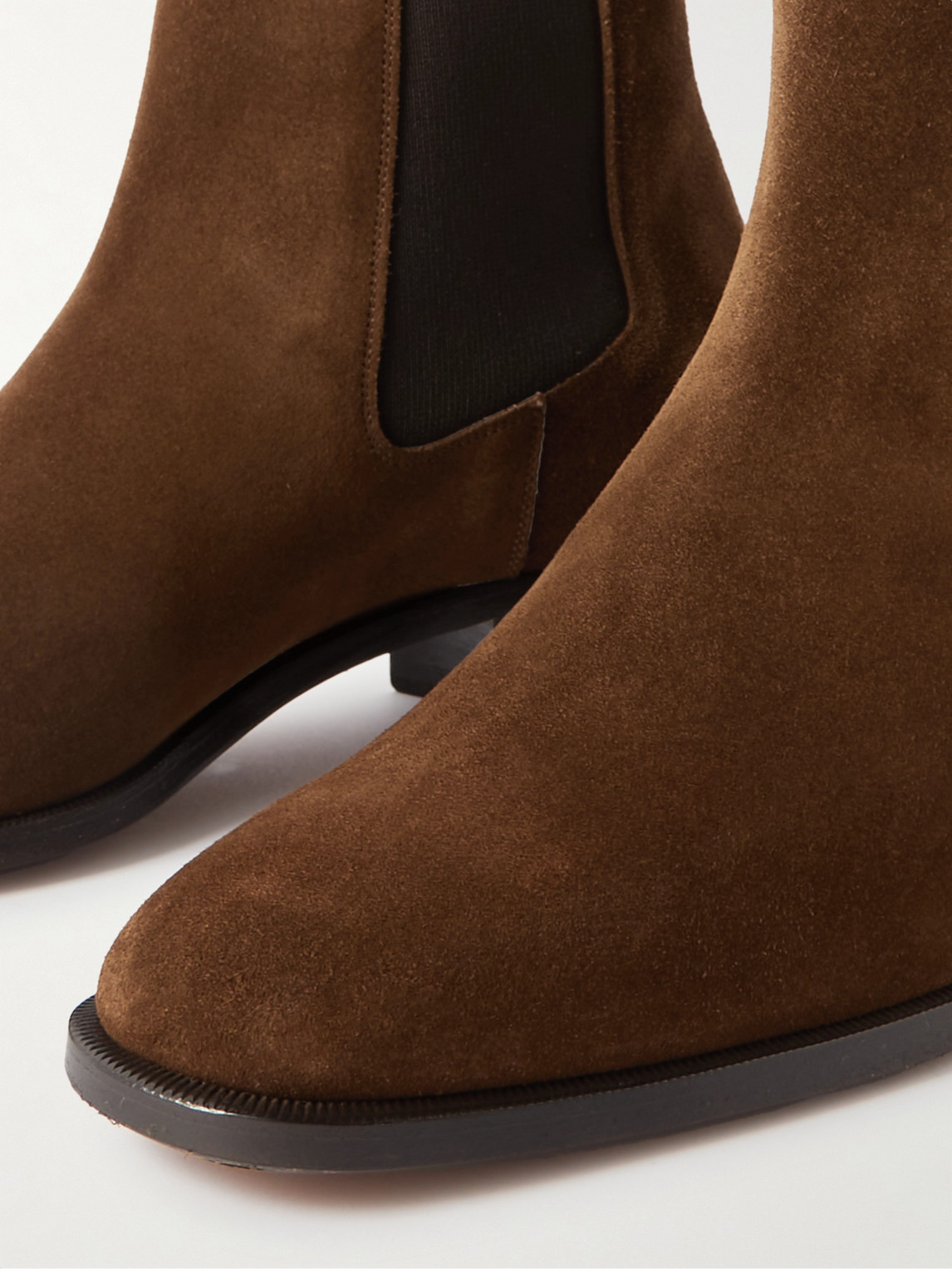 Shop Tom Ford Alec Suede Chelsea Boots In Brown