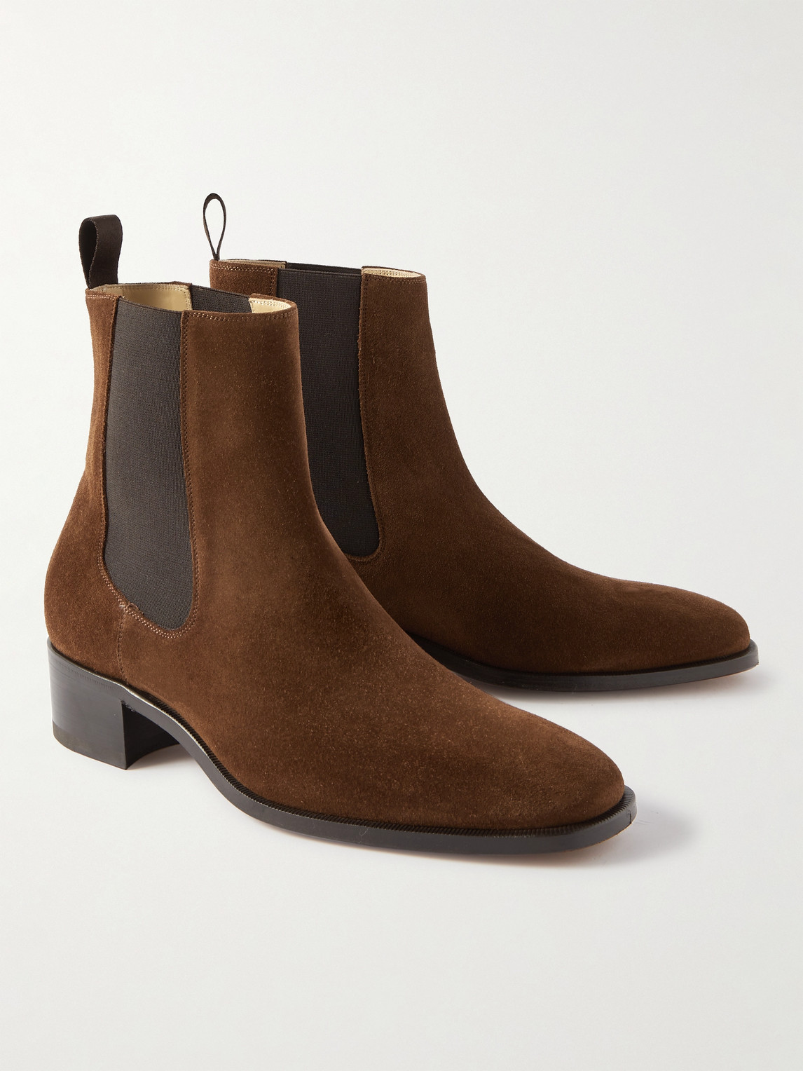 Shop Tom Ford Alec Suede Chelsea Boots In Brown