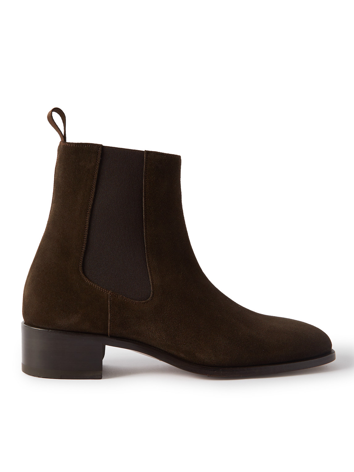 Shop Tom Ford Alec Suede Chelsea Boots In Brown