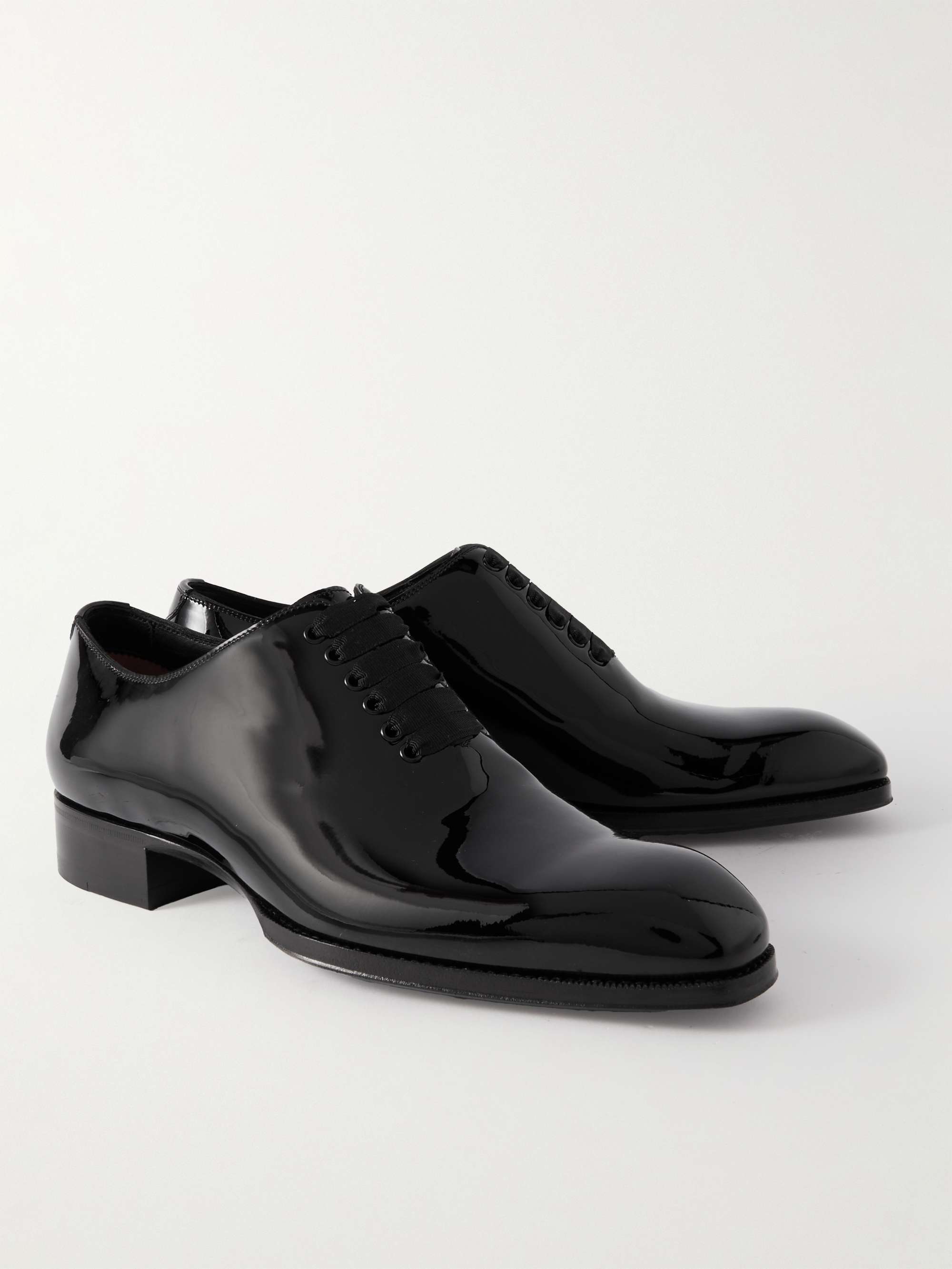 TOM FORD Elkan Whole Cut Patent Leather Oxford Shoes For Men MR PORTER