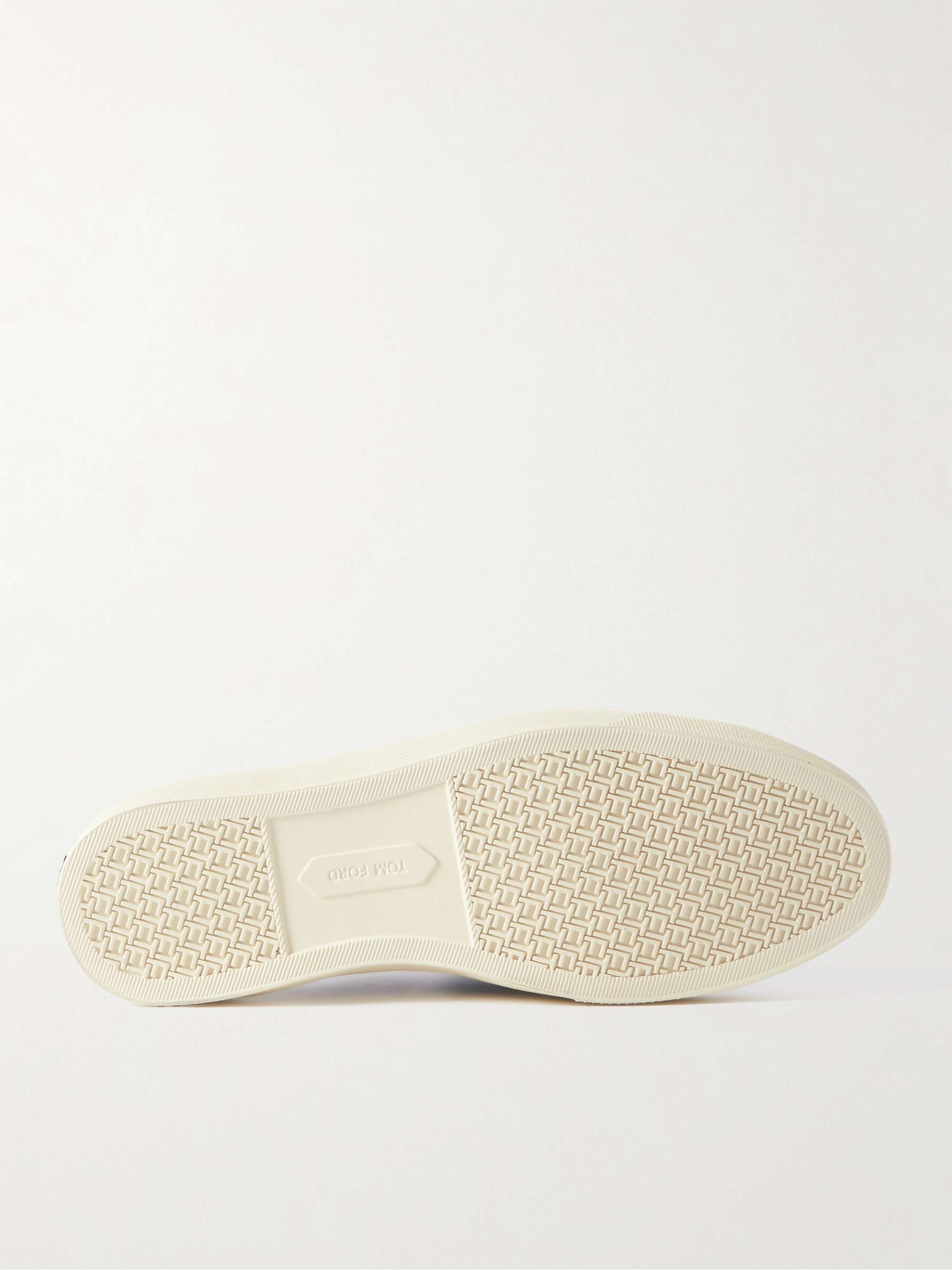 TOM FORD Cambridge Leather-Trimmed Suede Sneakers