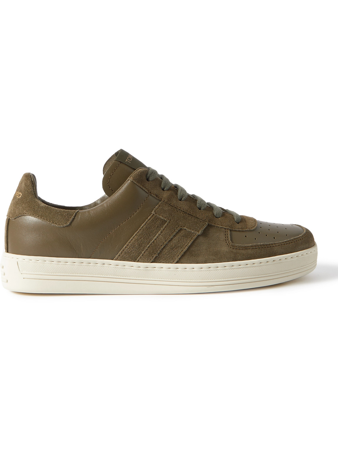 TOM FORD - Radcliffe Suede and Leather Sneakers - Men - Green - UK 6