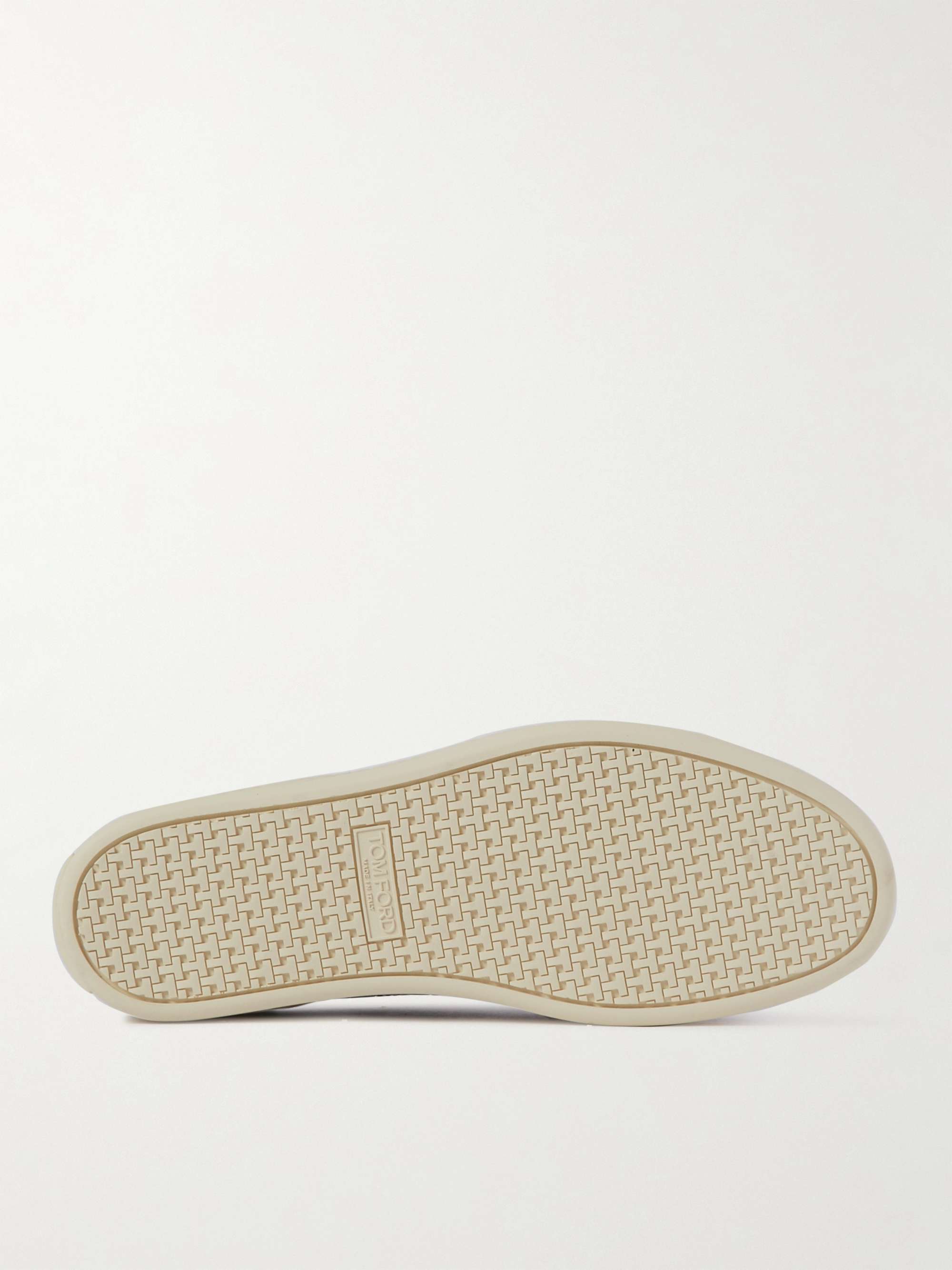 TOM FORD Warwick Croc-Effect Leather Sneakers