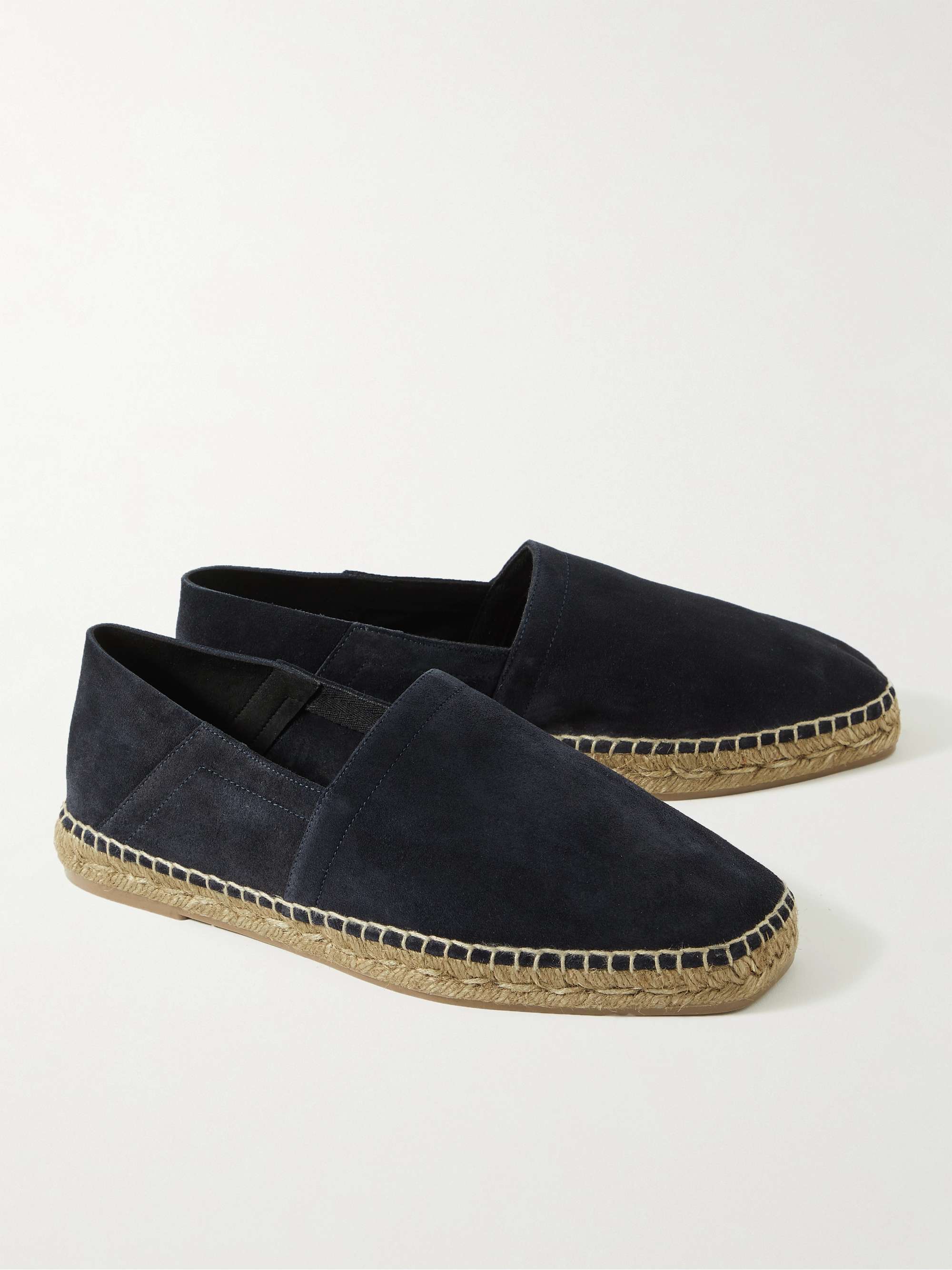 TOM FORD Barnes Collapsible-Heel Suede Espadrilles for Men | MR PORTER