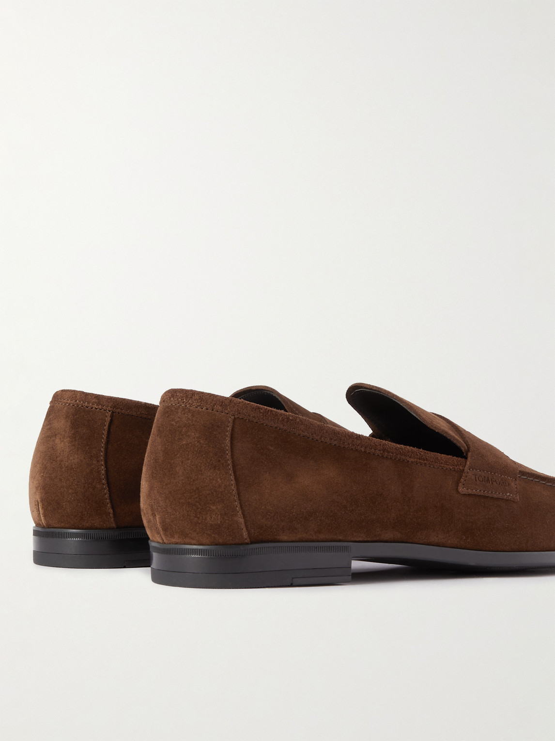 Shop Tom Ford Suede Loafers In Brown