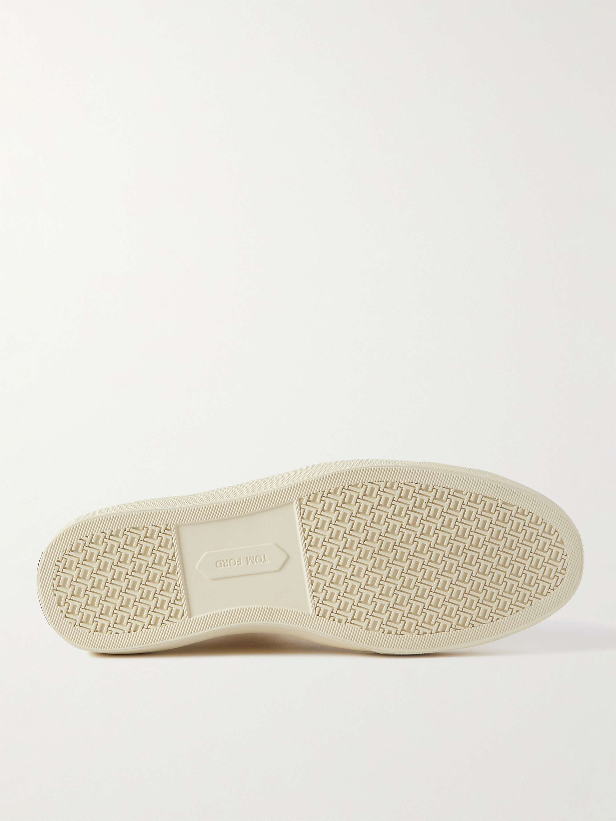 TOM FORD Cambridge Leather-Trimmed Suede Sneakers