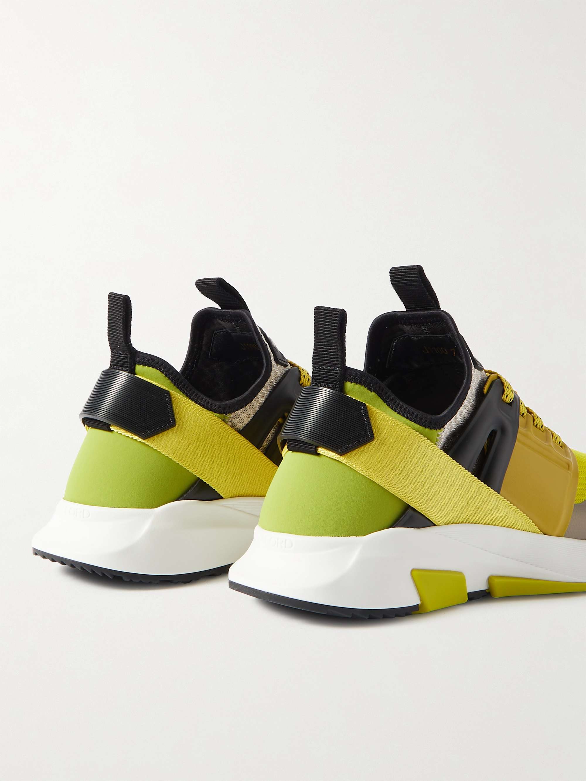 TOM FORD Jago Scuba, Mesh and Leather Sneakers for Men | MR PORTER
