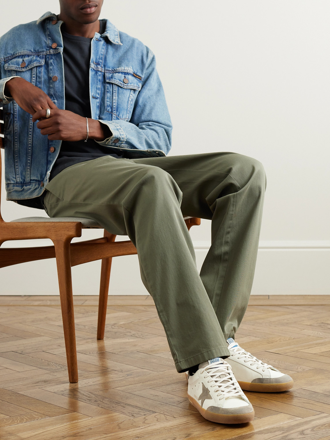 Golden Goose Super-star Sneaker In Neutrals