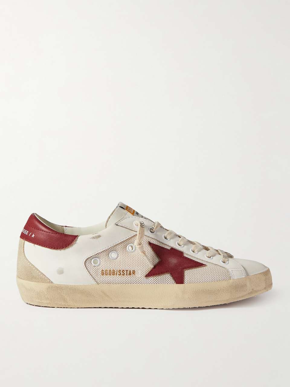 Golden Goose Men's Superstar Leather Sneakers Grey