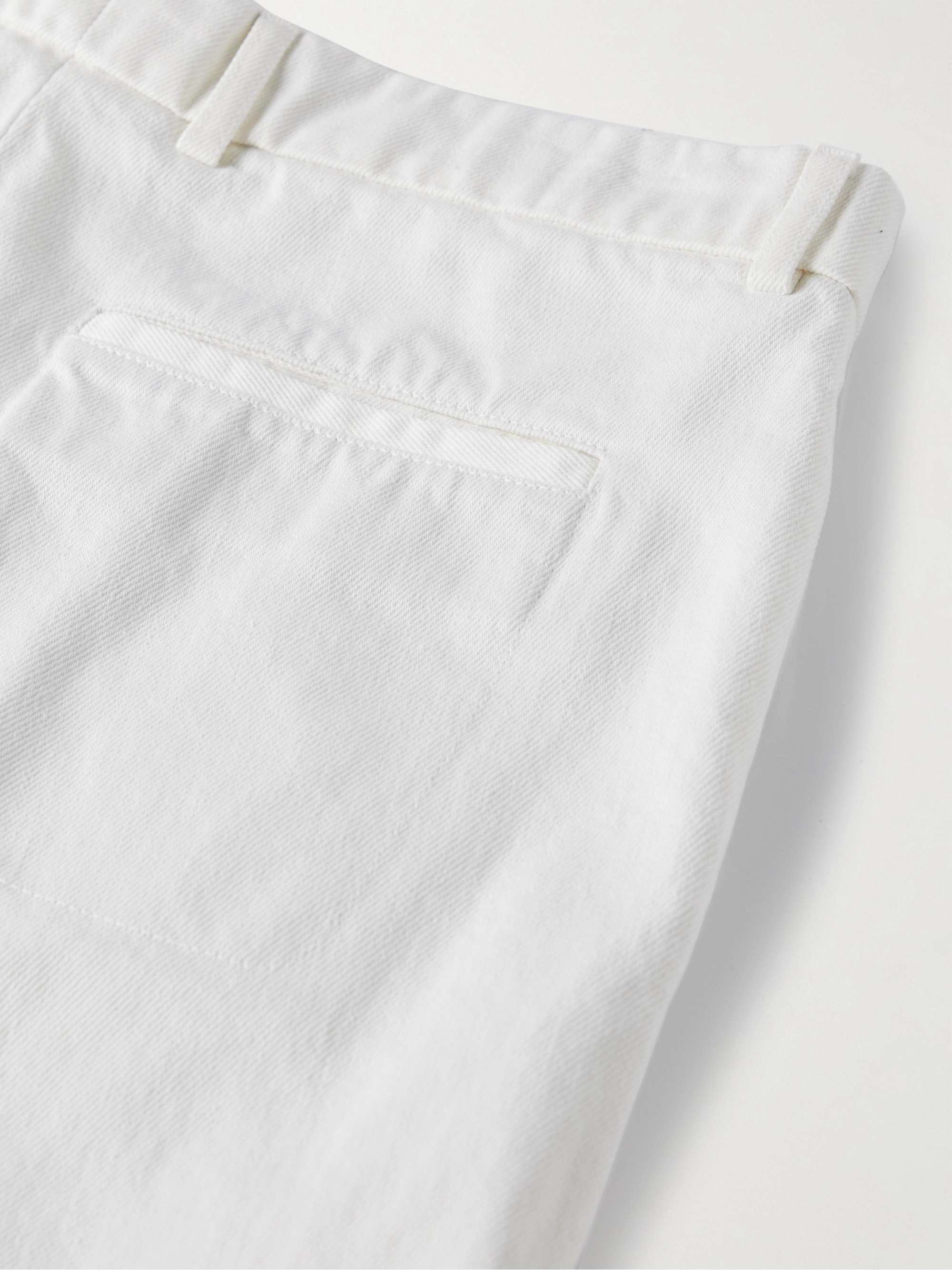 LORO PIANA Straight-Leg Cotton-Twill Trousers