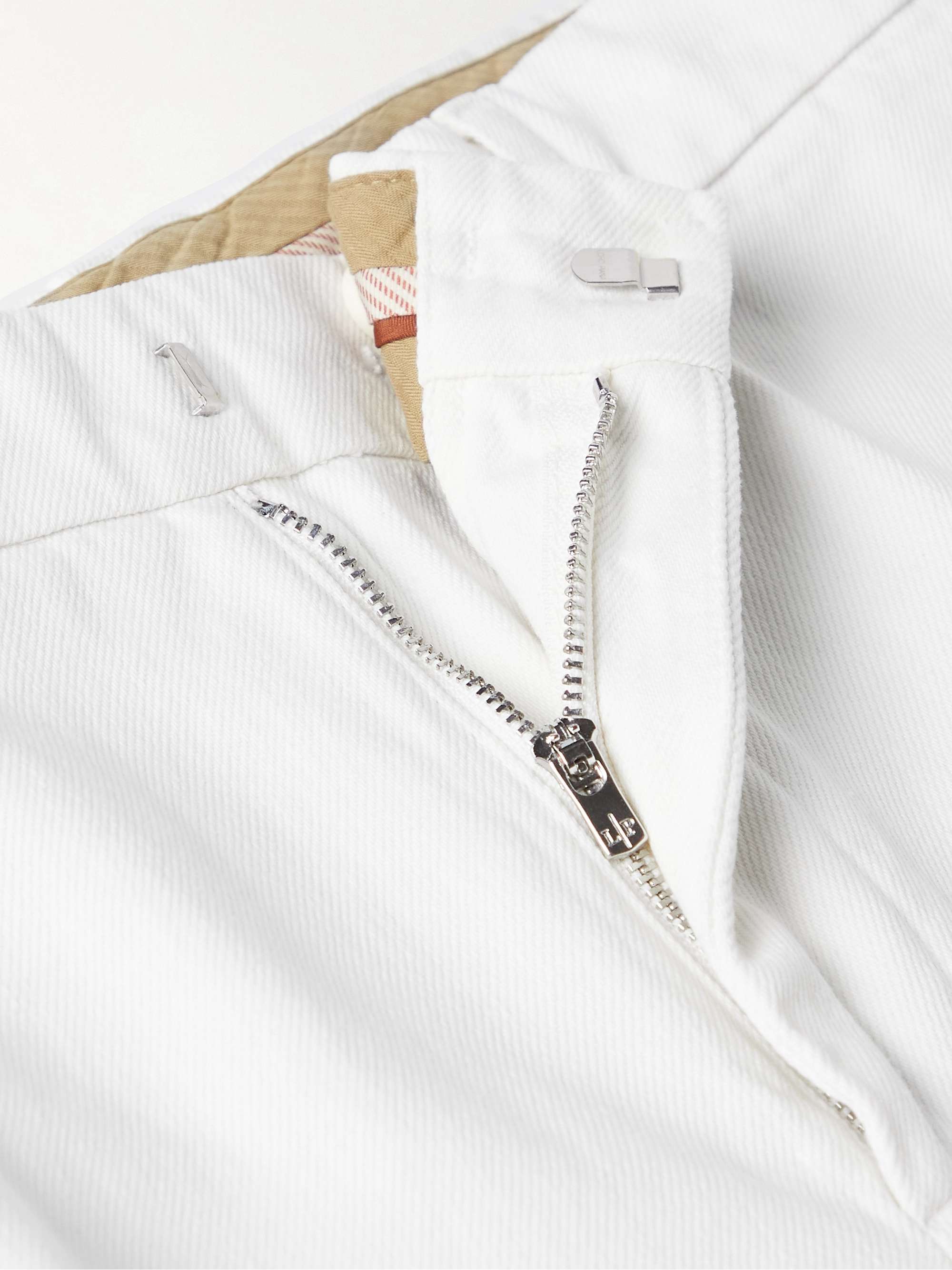 LORO PIANA Straight-Leg Cotton-Twill Trousers