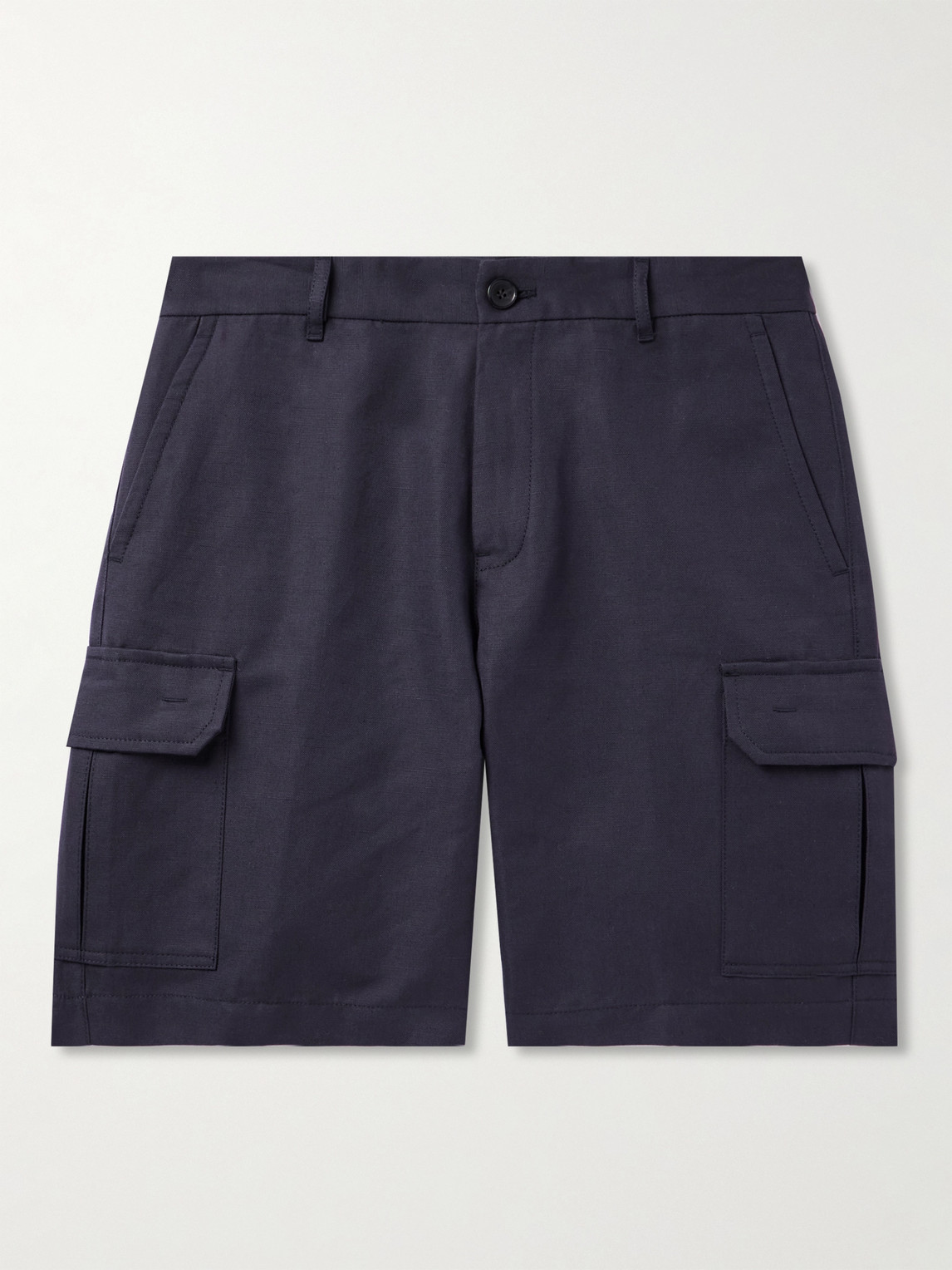 Loro Piana Straight-Leg Cotton and Linen-Blend Cargo Shorts - Men