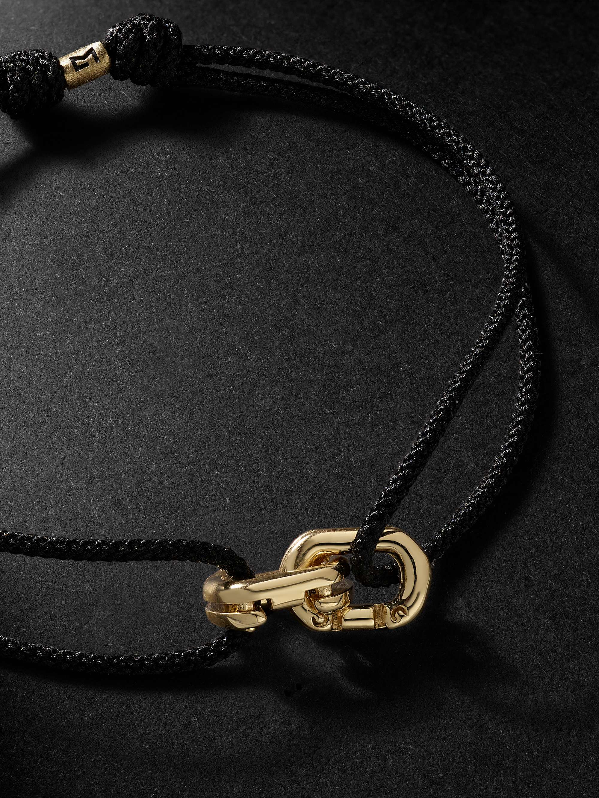 LUIS MORAIS Gold and Cord Bracelet