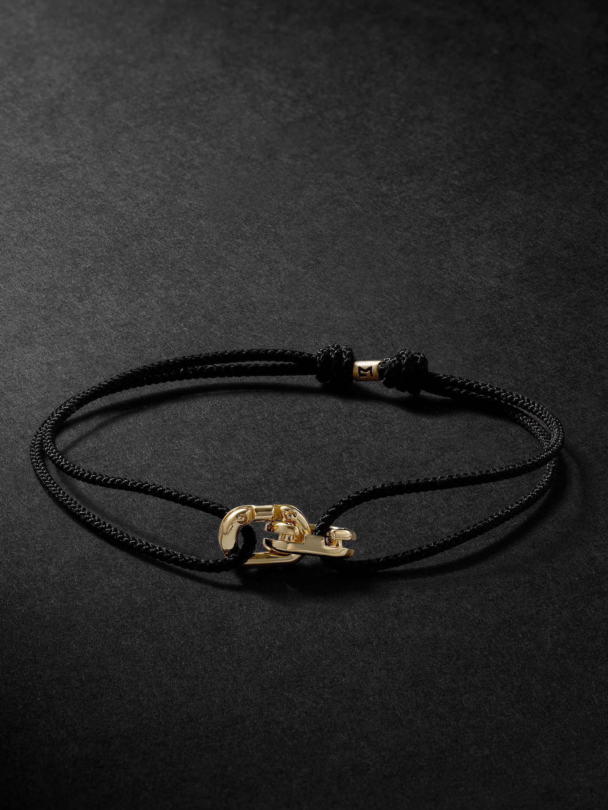 LUIS MORAIS Gold and Cord Bracelet