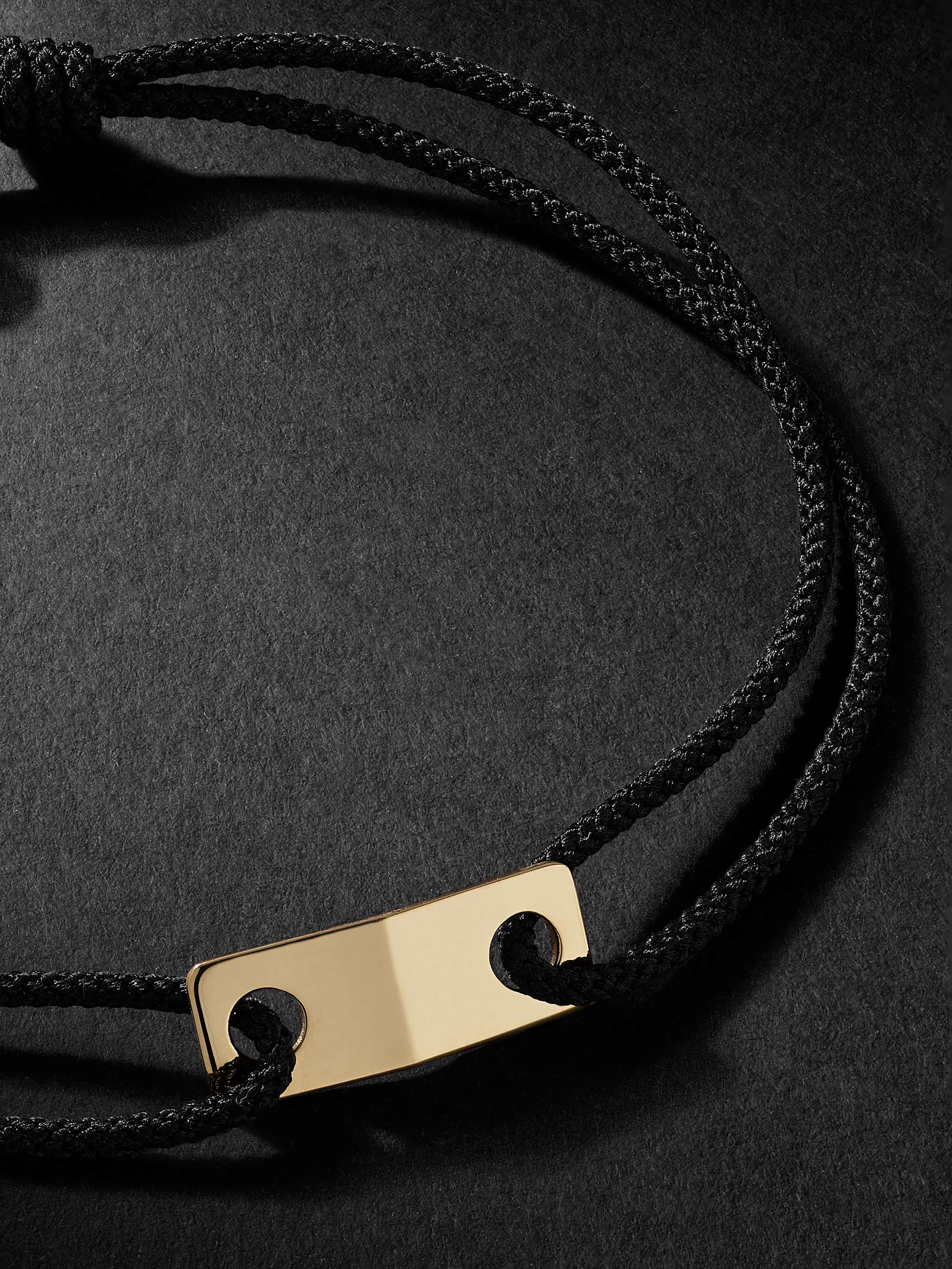 LUIS MORAIS Gold and Cord Bracelet