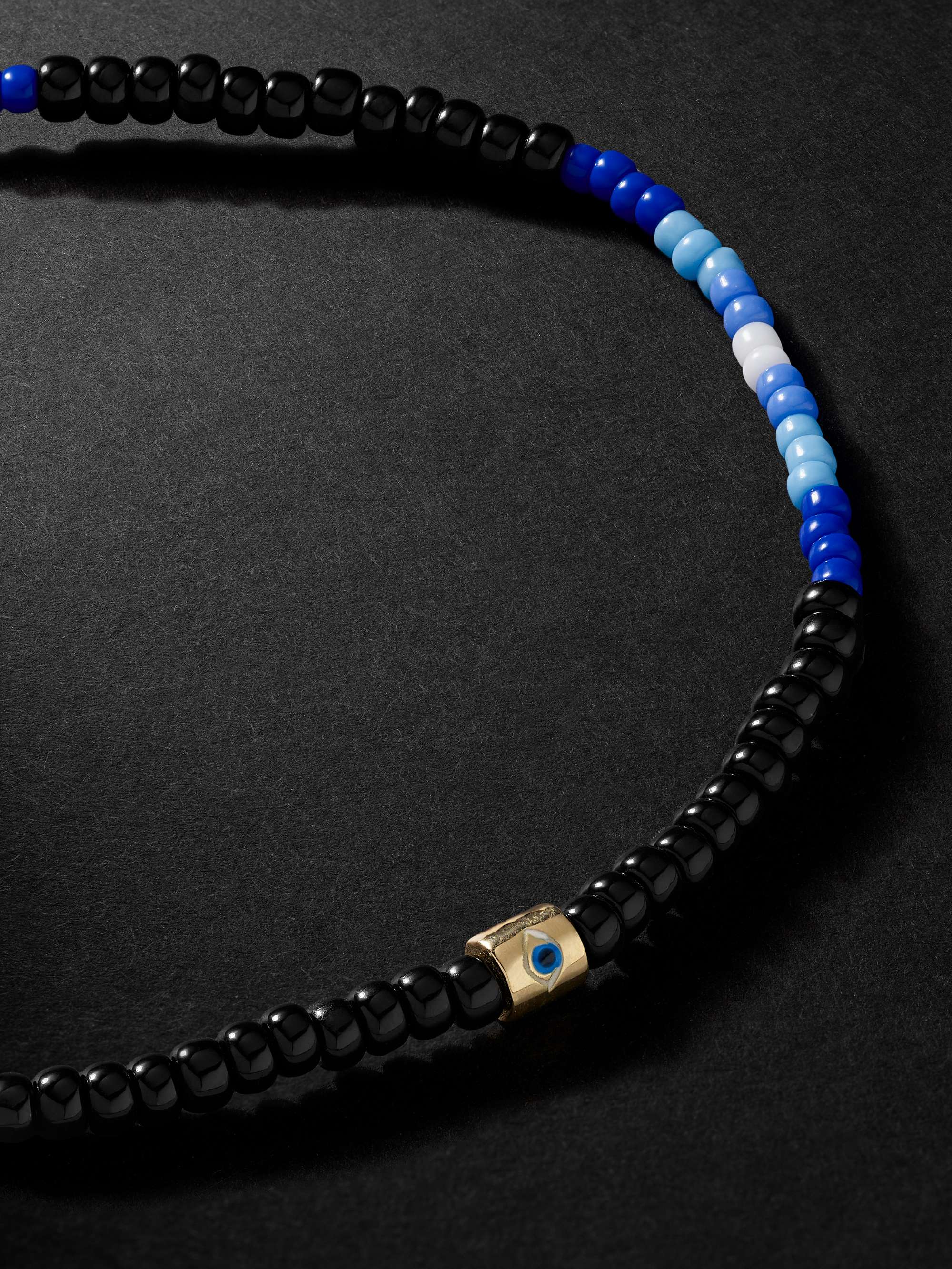 LUIS MORAIS Gold and Enamel Beaded Bracelet