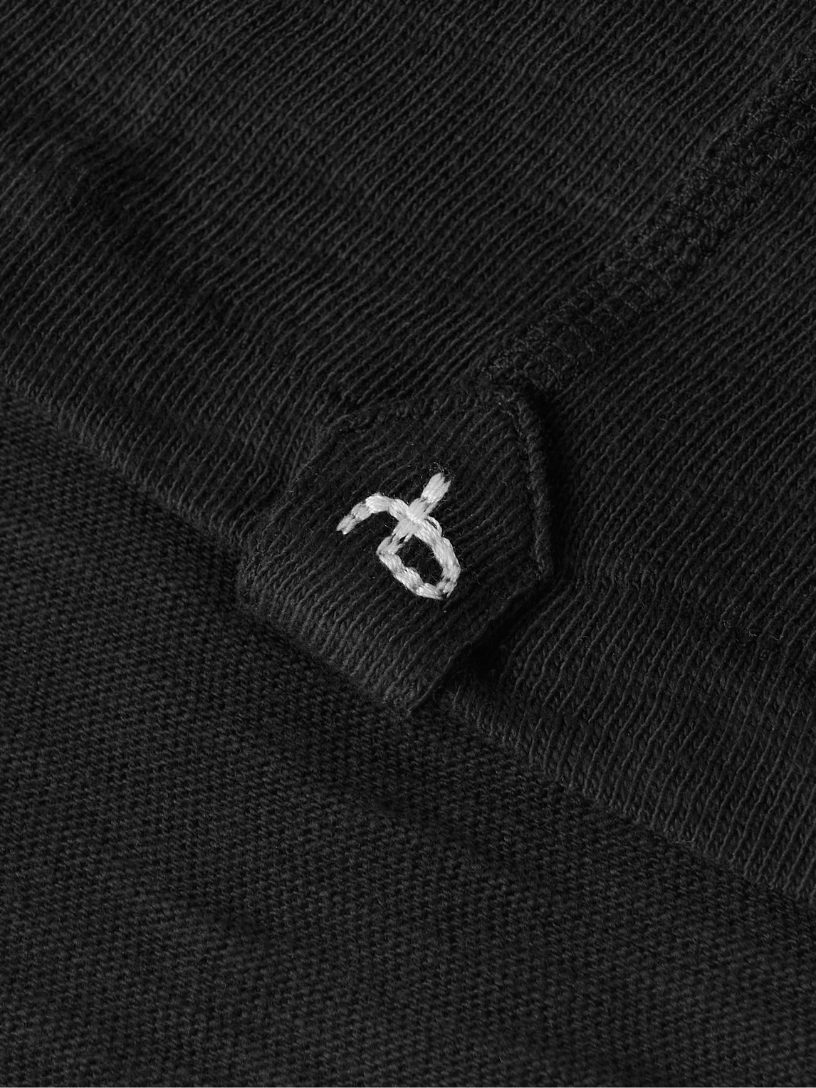 Shop Rag & Bone Cotton-jersey Henley T-shirt In Black