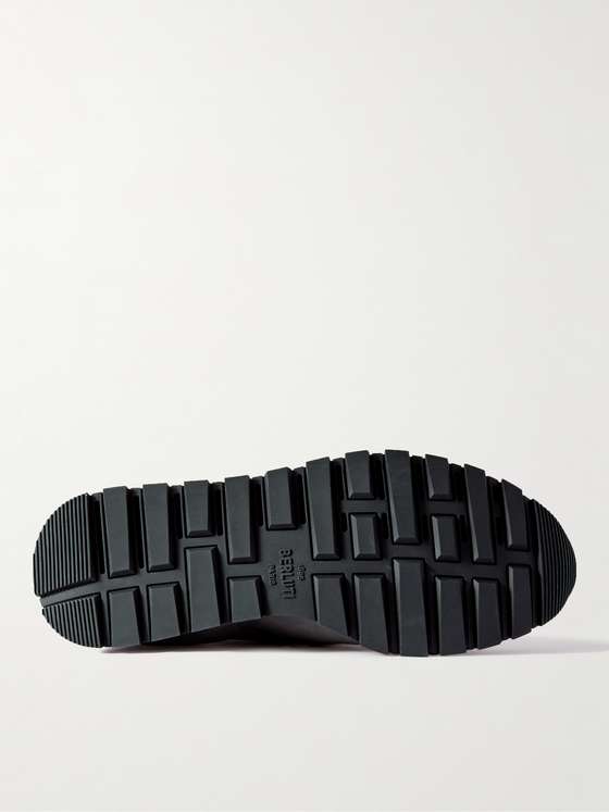 BERLUTI Scritto Cashmere-Trimmed Venezia Leather Slip-On Sneakers for ...