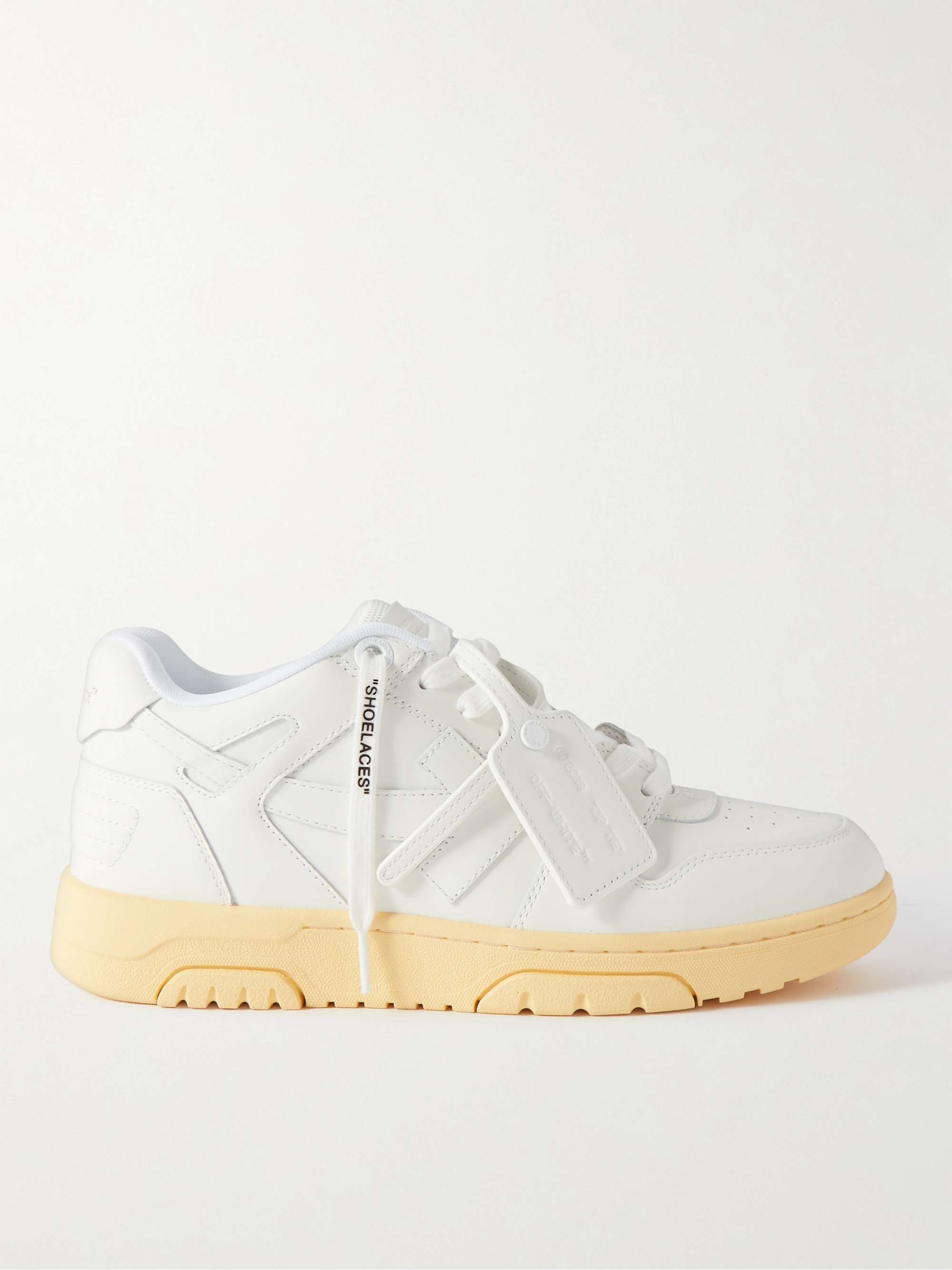 OFF-WHITE Out of Office Leather Sneakers for Men | MR PORTER