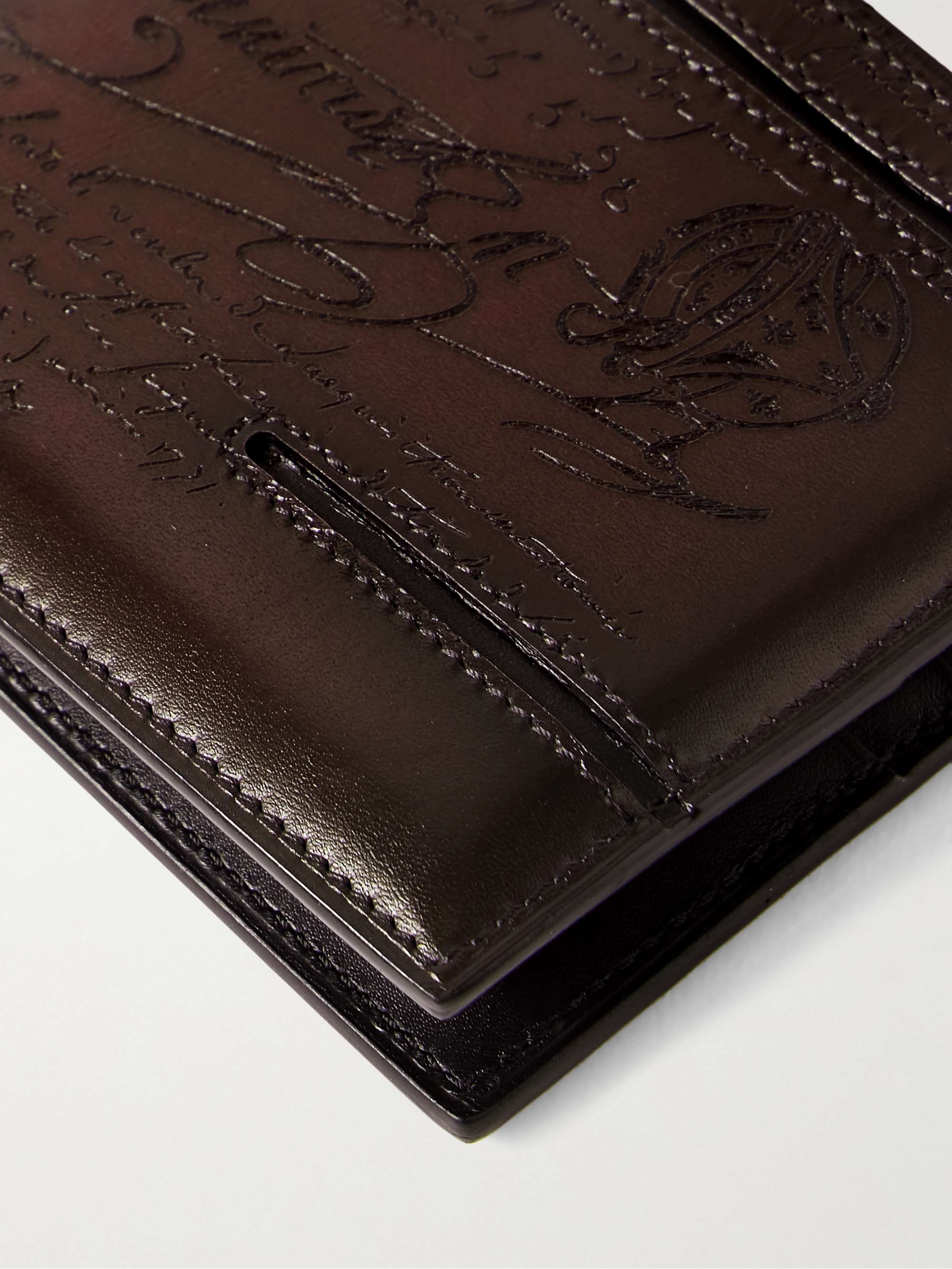 Makore Slim Leather Wallet - Size: Tu - Men - Berluti