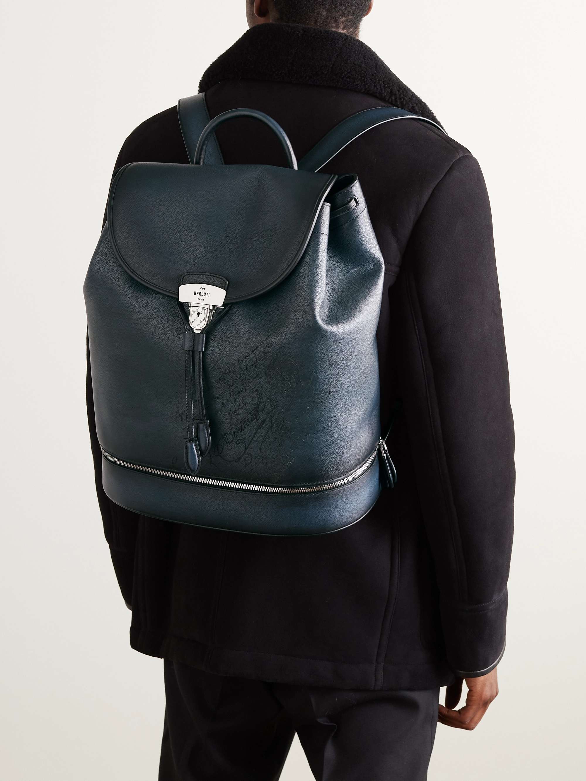 BERLUTI Escape Scritto Venezia Softy Leather Backpack for Men | MR PORTER
