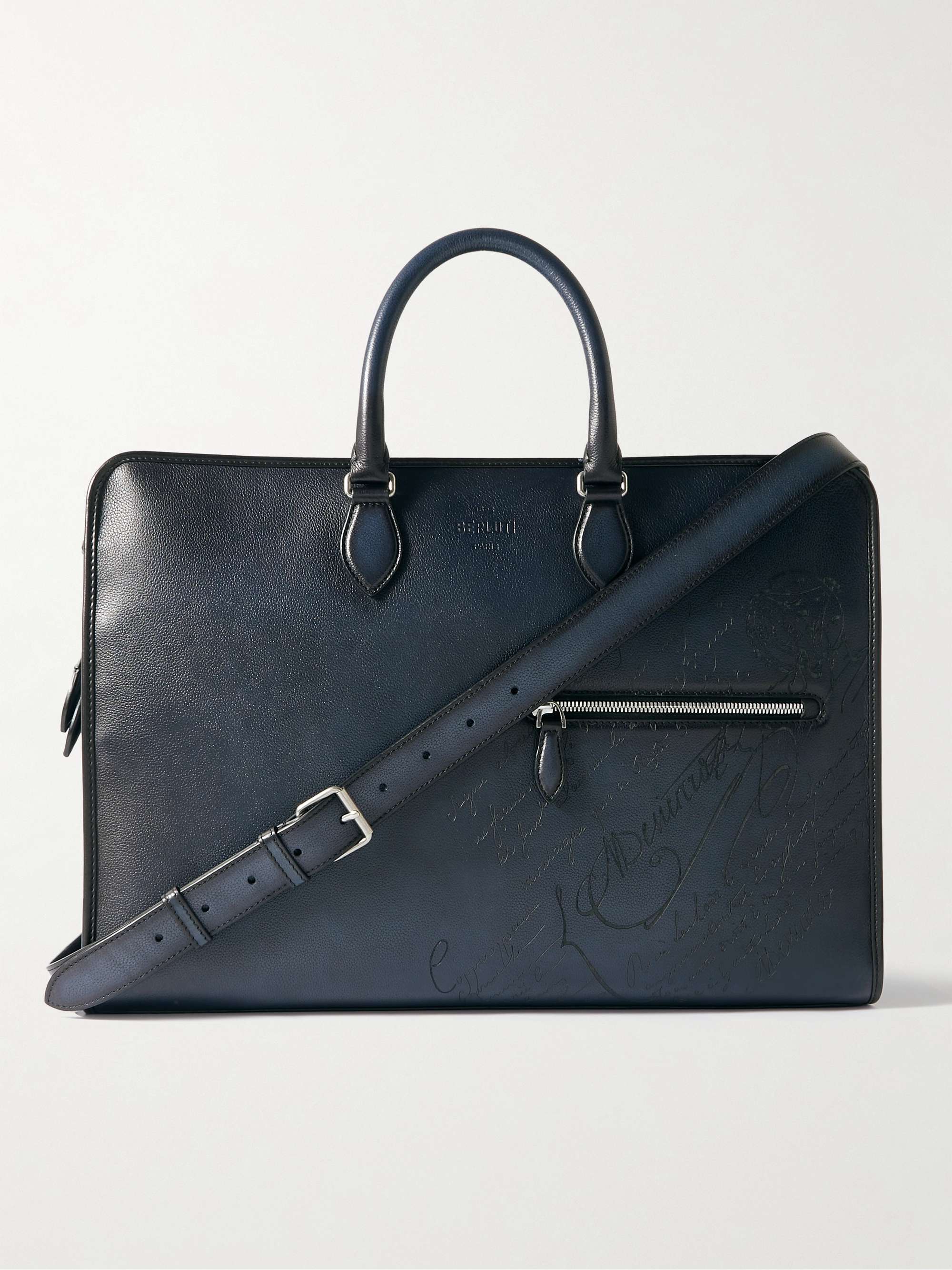 BERLUTI Overnight Scritto Venezia Leather Weekend Bag for Men | MR PORTER