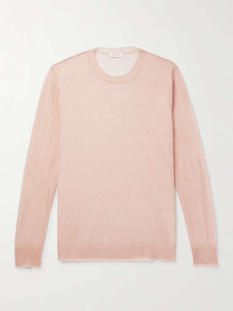Valentino Garavani — Slim-Fit Silk Sweater