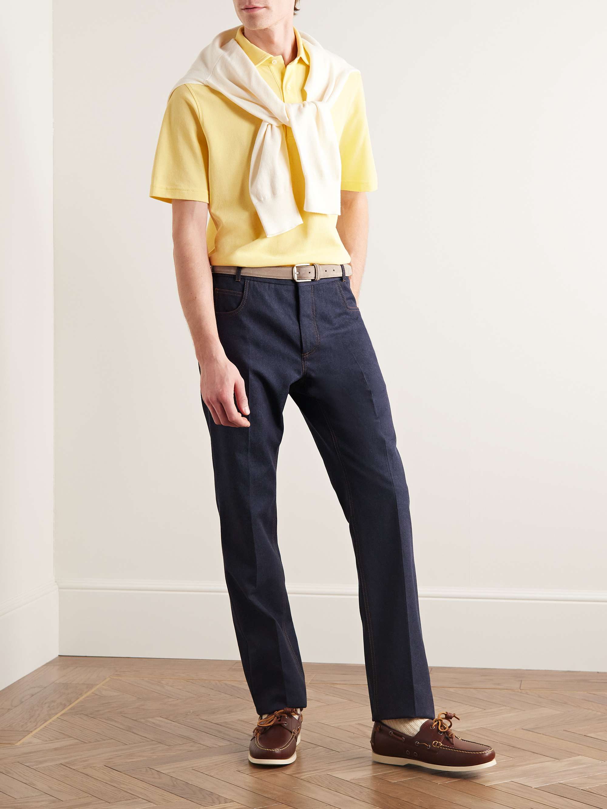 SID MASHBURN Polo in cotone piqué Pima