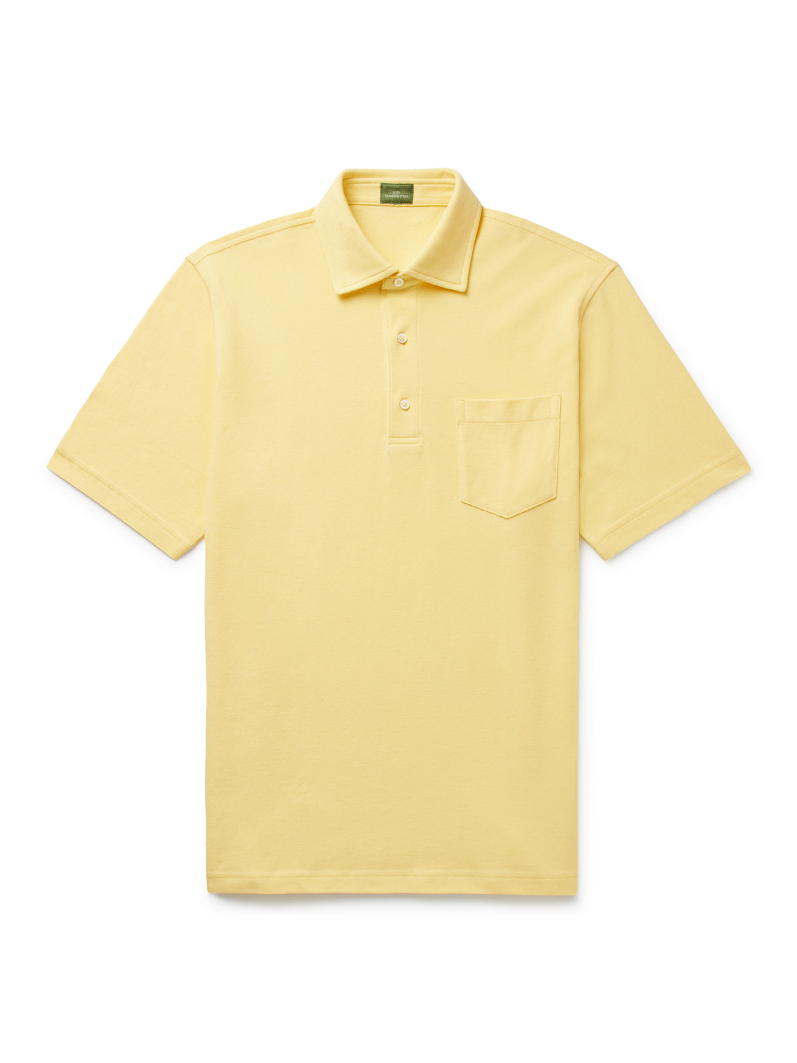 Sid Mashburn Pima Cotton-piqué Polo Shirt In Yellow
