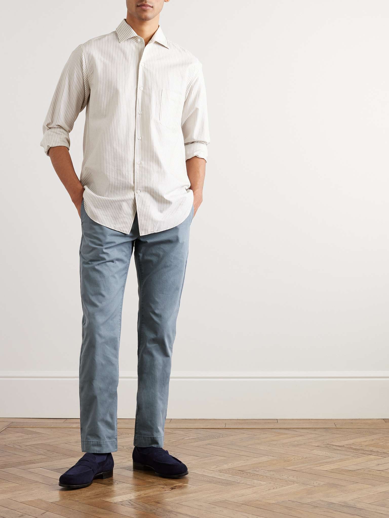 SID MASHBURN Straight-Leg Garment-Dyed Cotton-Twill Chinos for Men | MR ...