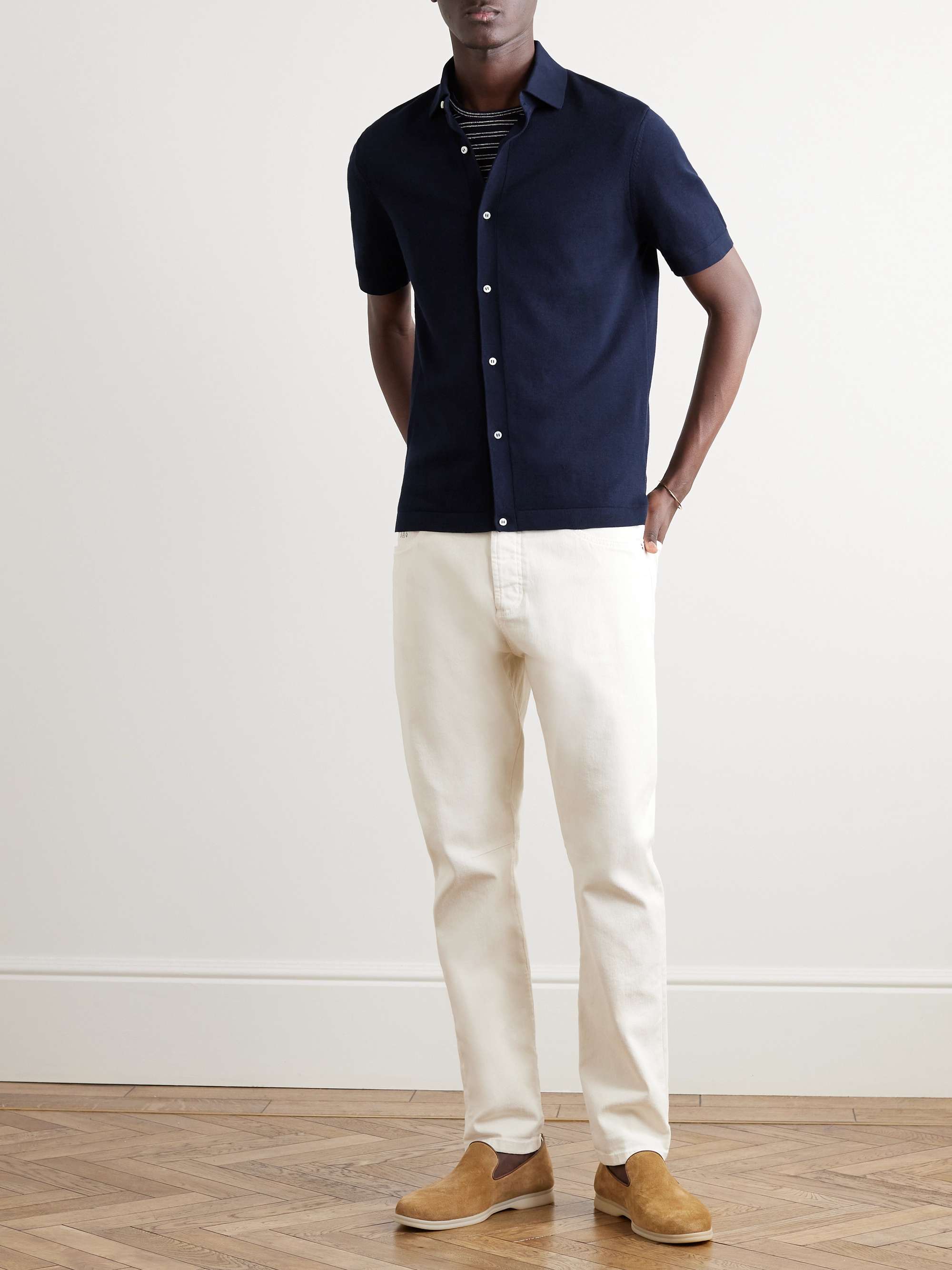 SID MASHBURN Slim-Fit Cotton Polo Shirt for Men | MR PORTER