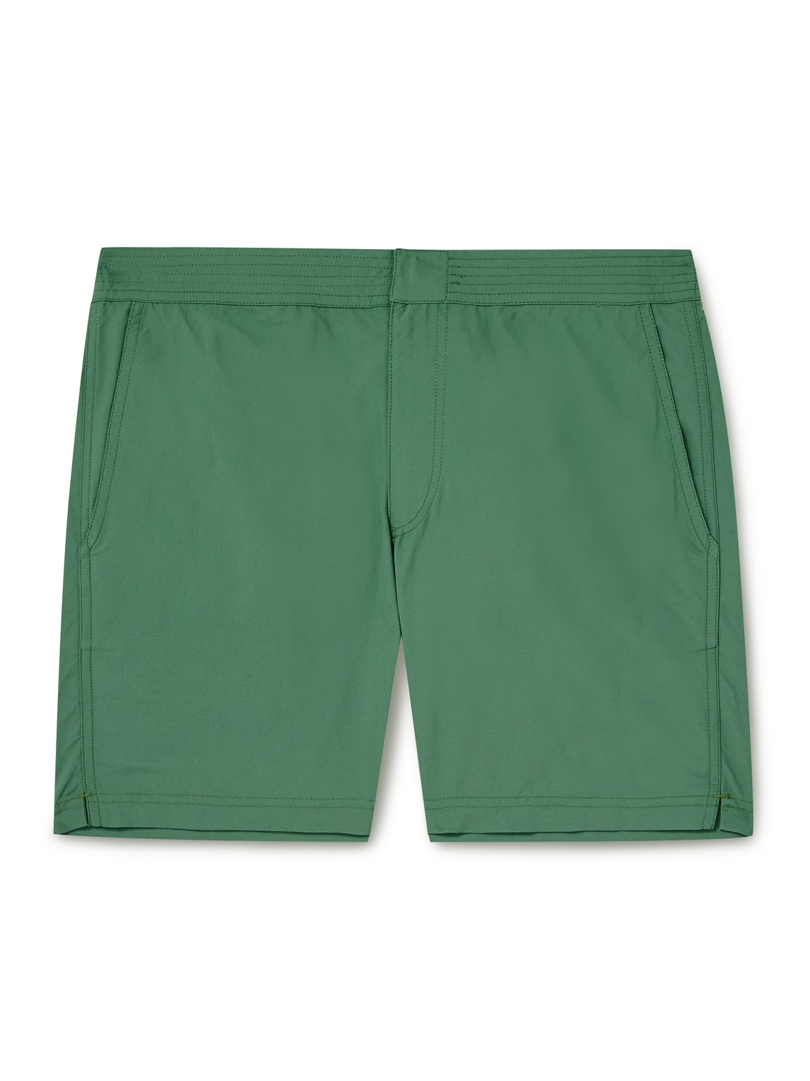 Sid Mashburn Straight-leg Mid-length Swim Shorts In Green