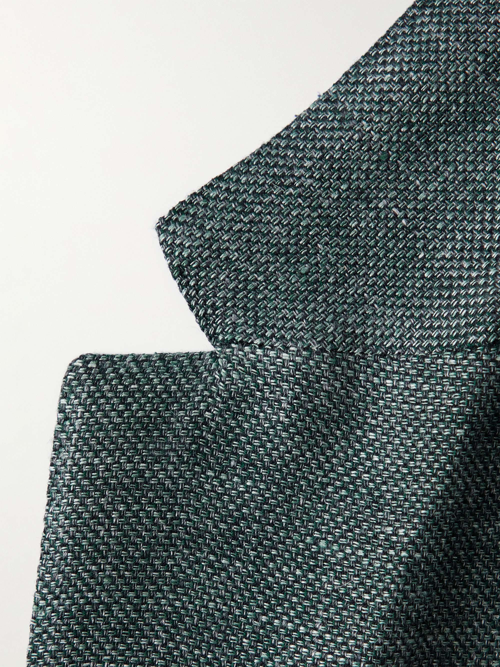 SID MASHBURN Kincaid No. 2 Slim-Fit Linen and Wool-Blend Hopsack Suit ...