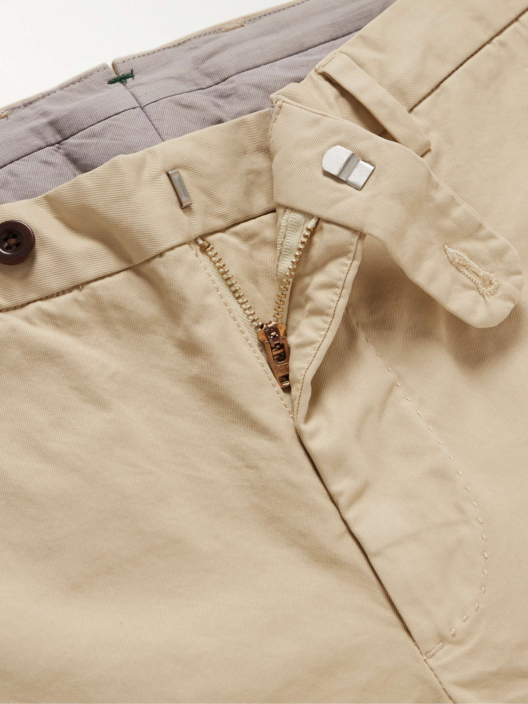 SID MASHBURN Straight-Leg Garment-Dyed Cotton-Twill Shorts