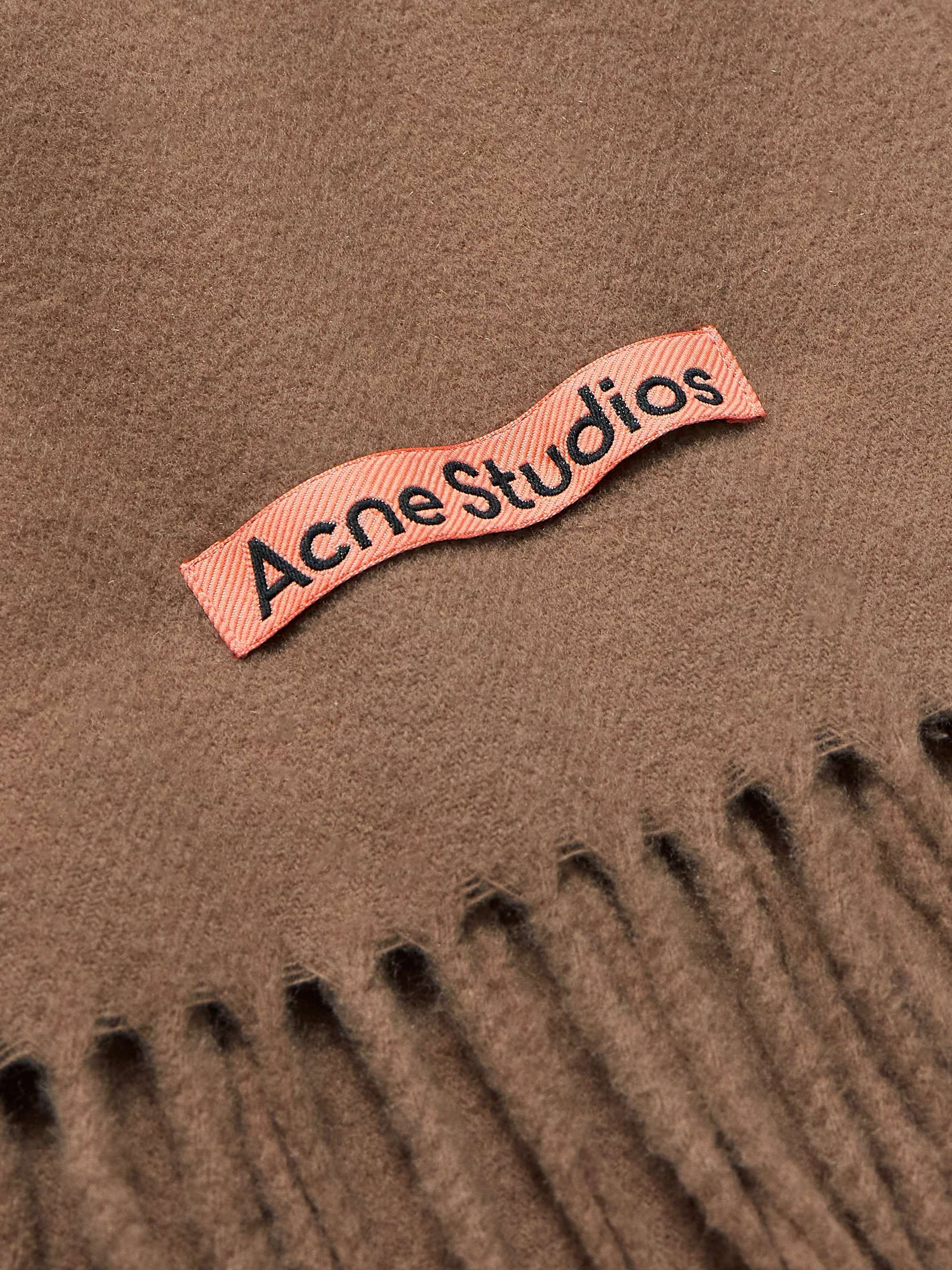 ACNE STUDIOS Canada Narrow Fringed Wool Scarf