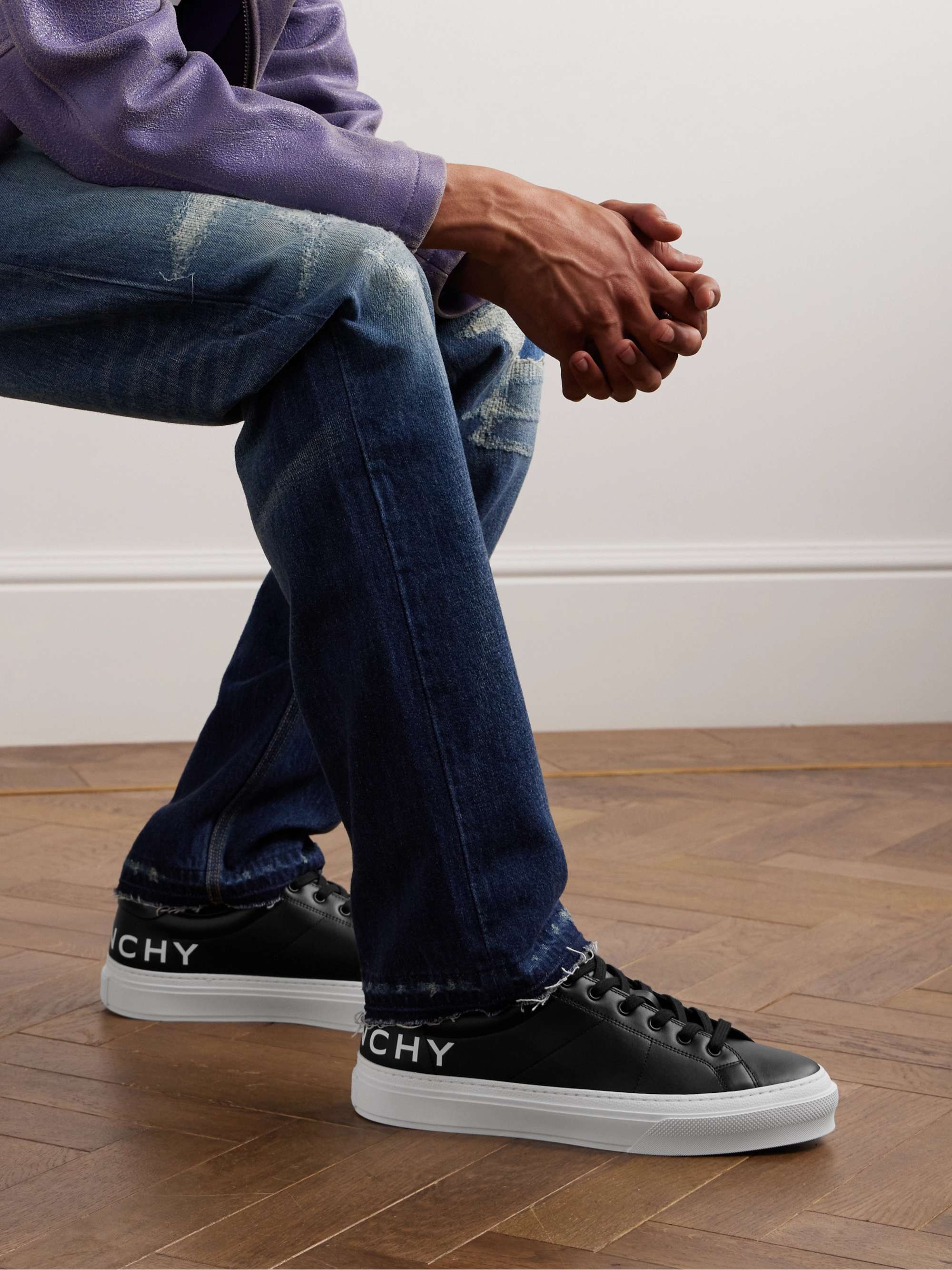 Givenchy White Wing Sneakers – BlackSkinny