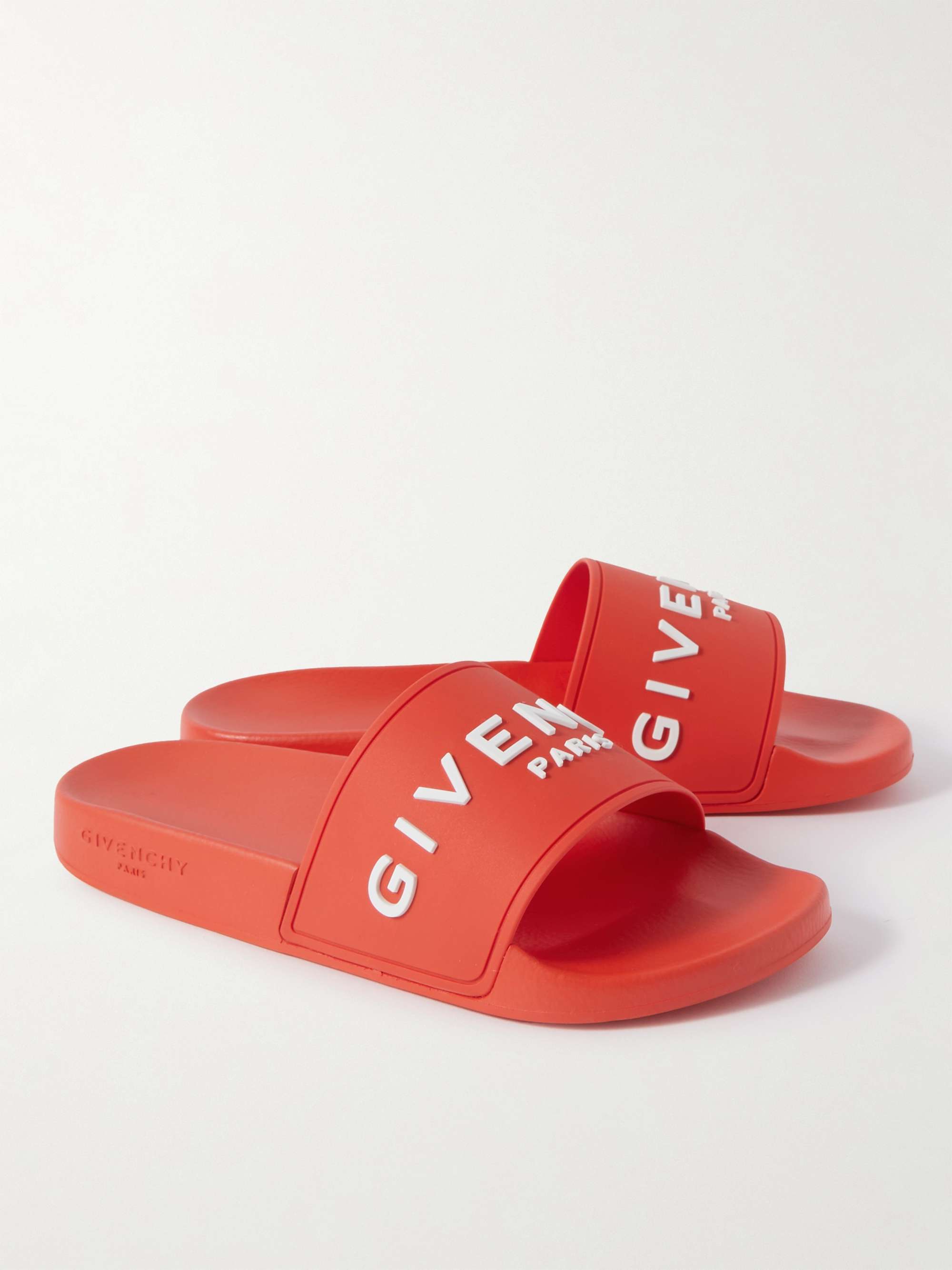 GIVENCHY Logo-Embossed Rubber Slides for Men | MR PORTER