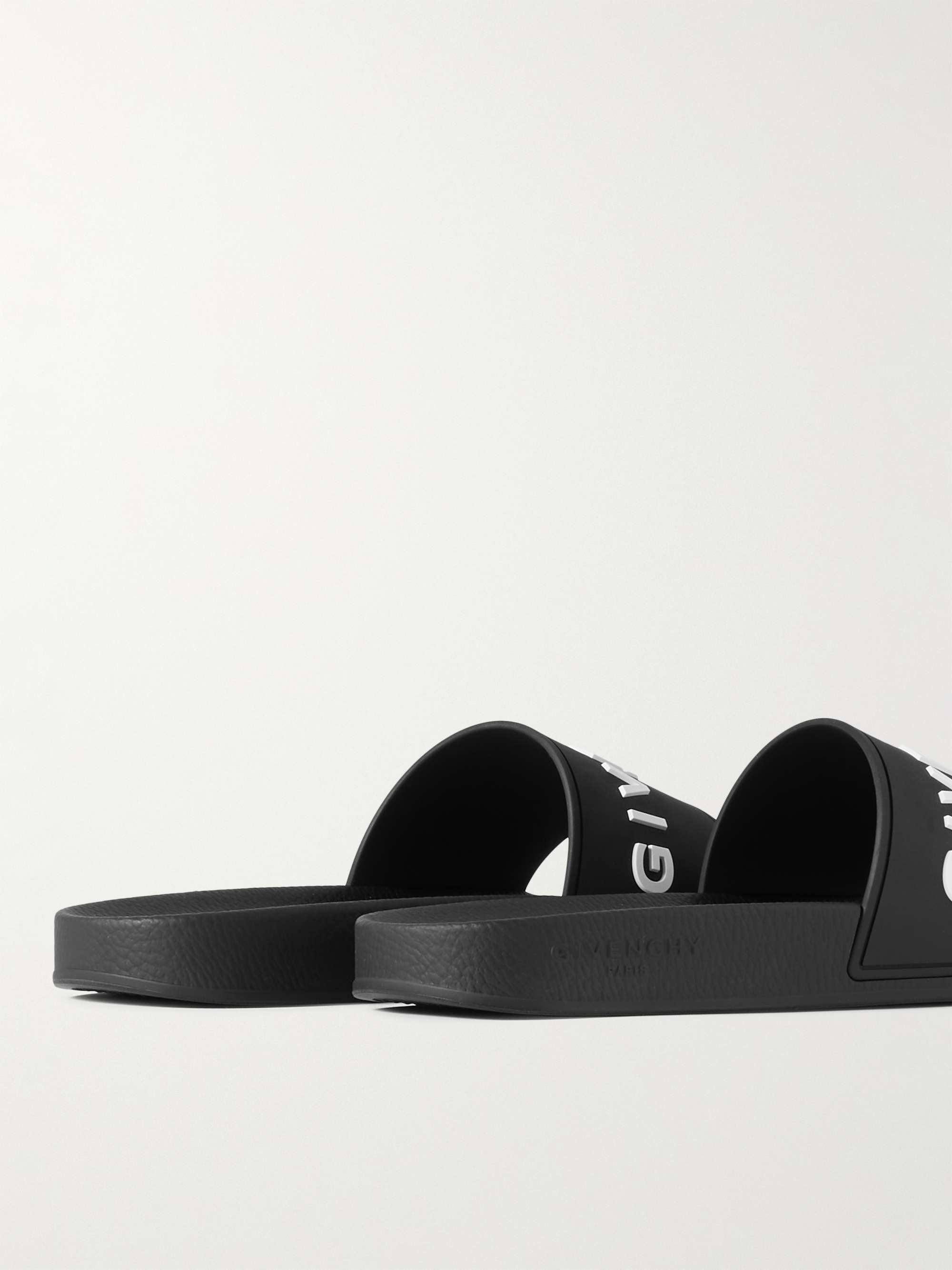 GIVENCHY Logo-Embossed Rubber Slides for Men | MR PORTER