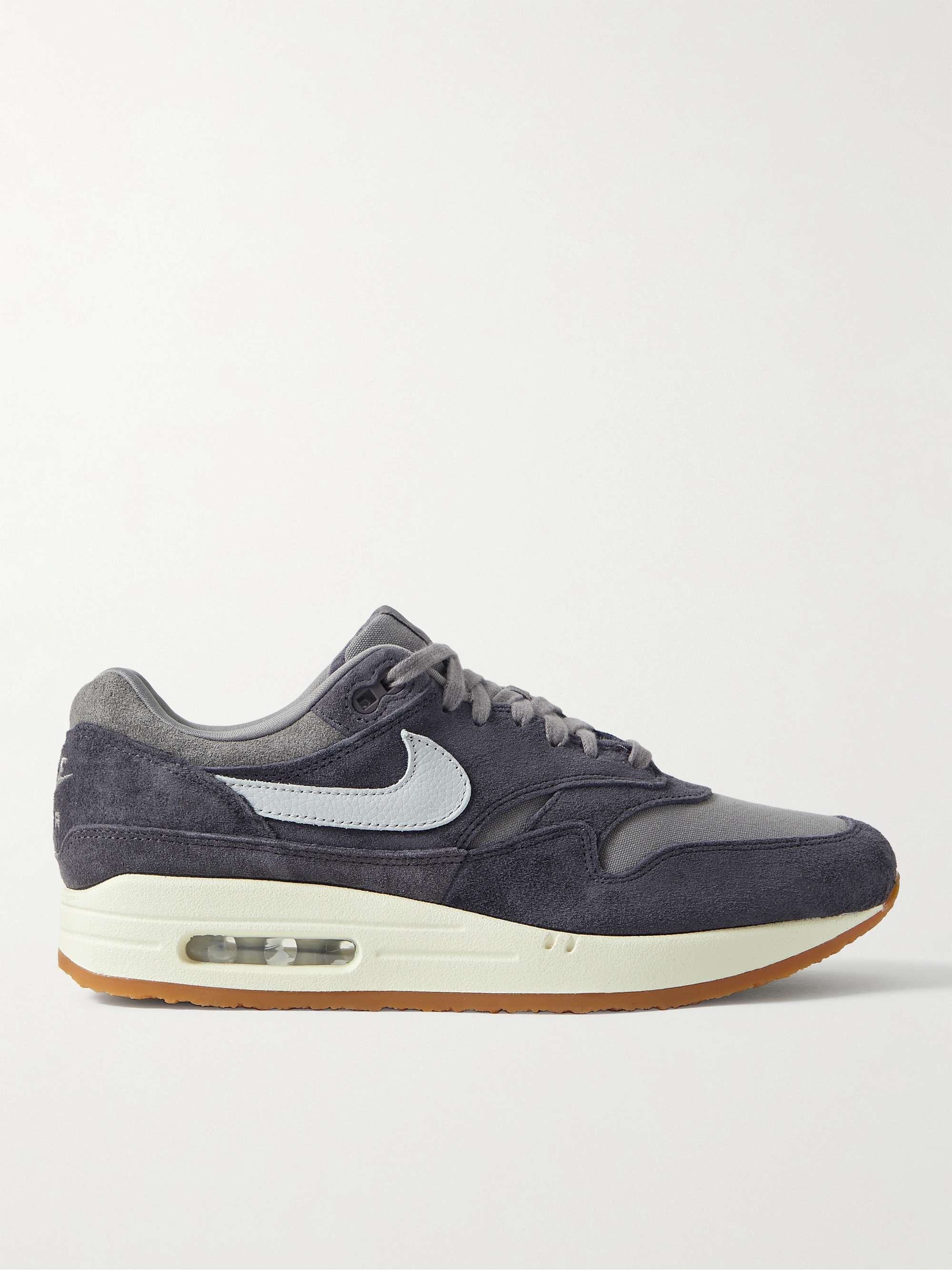 NIKE Max 1 Leather-Trimmed and Canvas Sneakers | MR