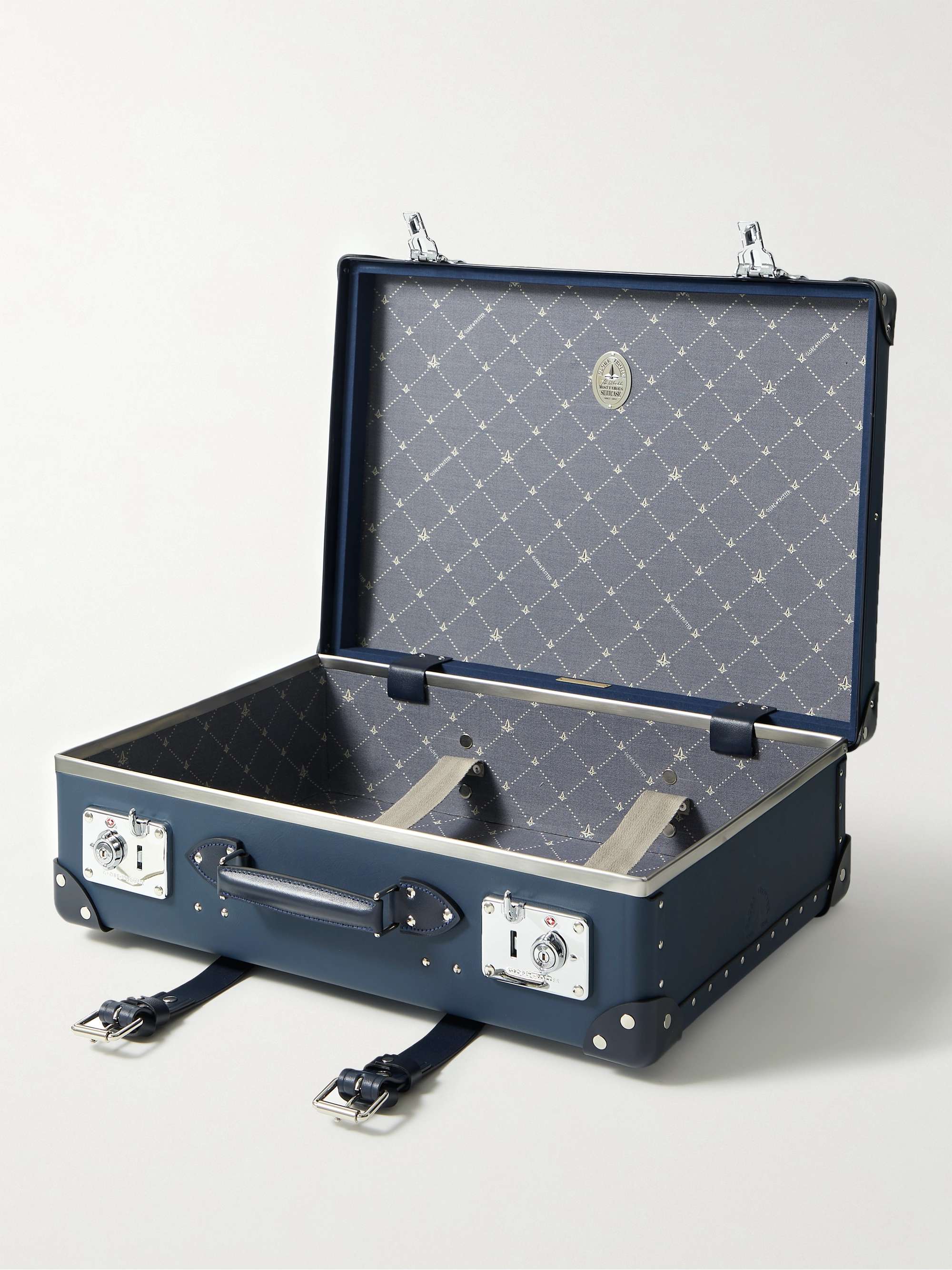 GLOBE-TROTTER 125th Anniversary Leather-Trimmed Carry-On Suitcase